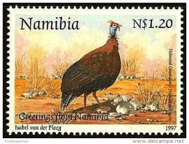 NAMIBIA, 1997, MNH  Stamps, Guinea Fowl, Michel 836, #13230 - Namibia (1990- ...)