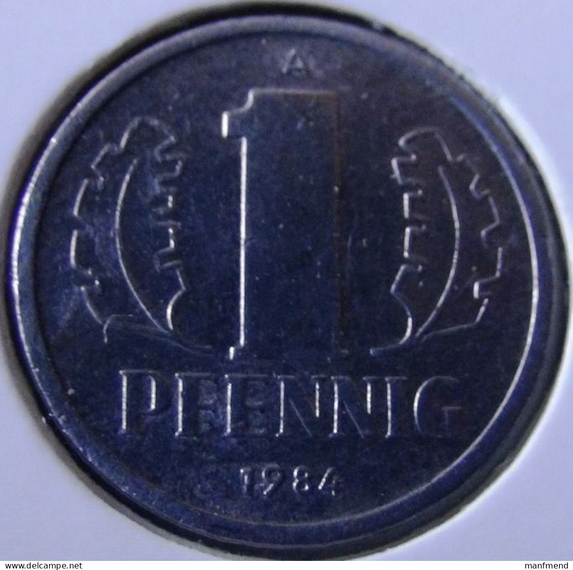 Germany - DDR - 1984 - KM 8.2 - 1 Pfennig - A - VF - Look Scans - 1 Mark