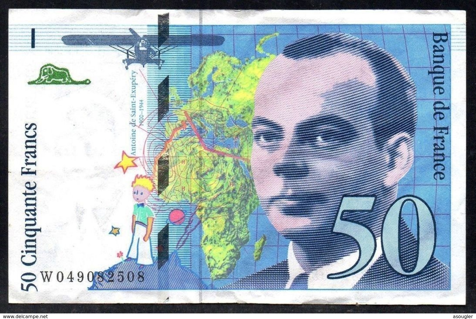 FRANCE 50 FRANCS 1999 VF P-157Ad - 50 F 1992-1999 ''St Exupéry''