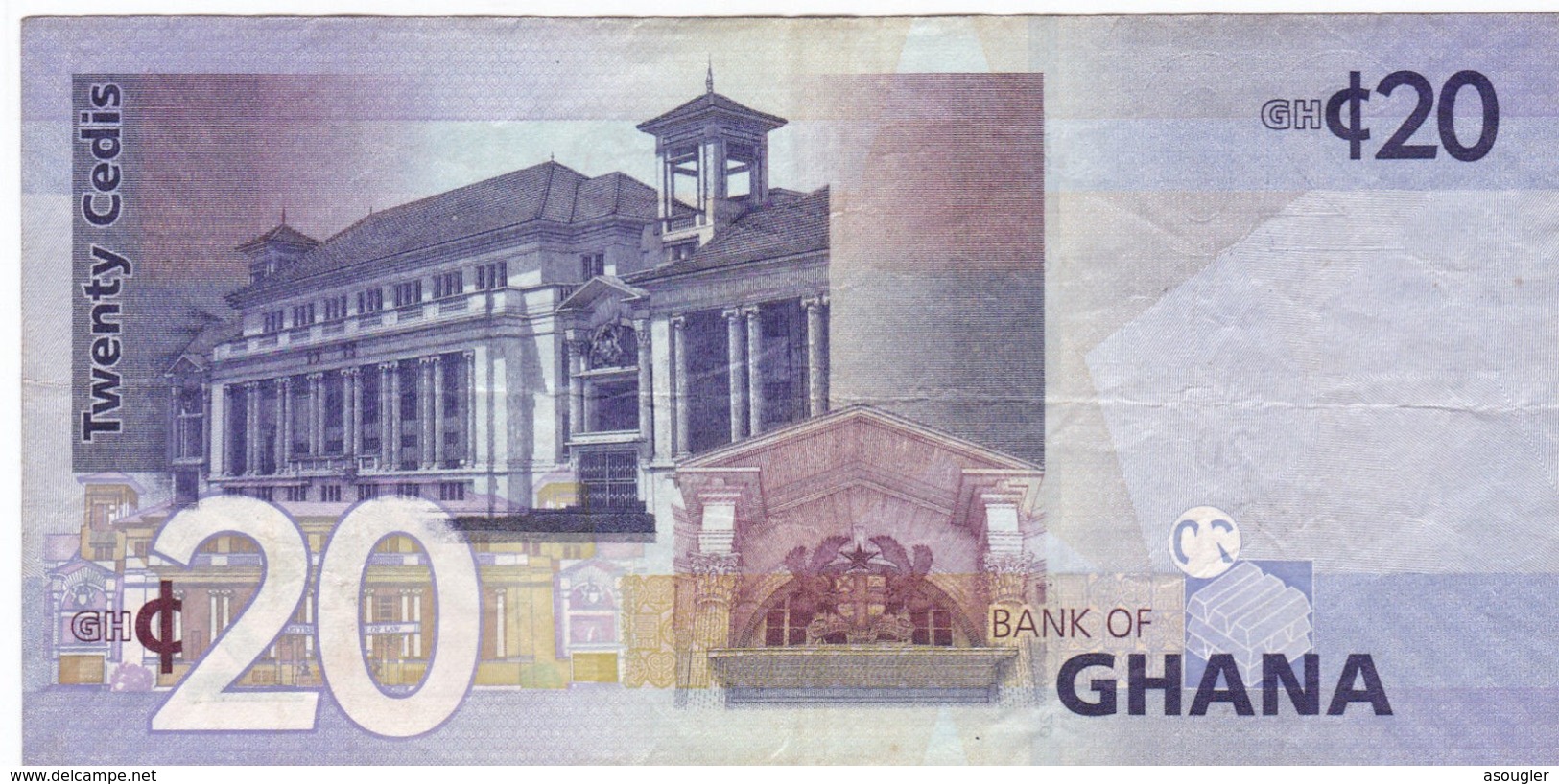 GHANA 20 CEDIS 2014 VG-F - Ghana