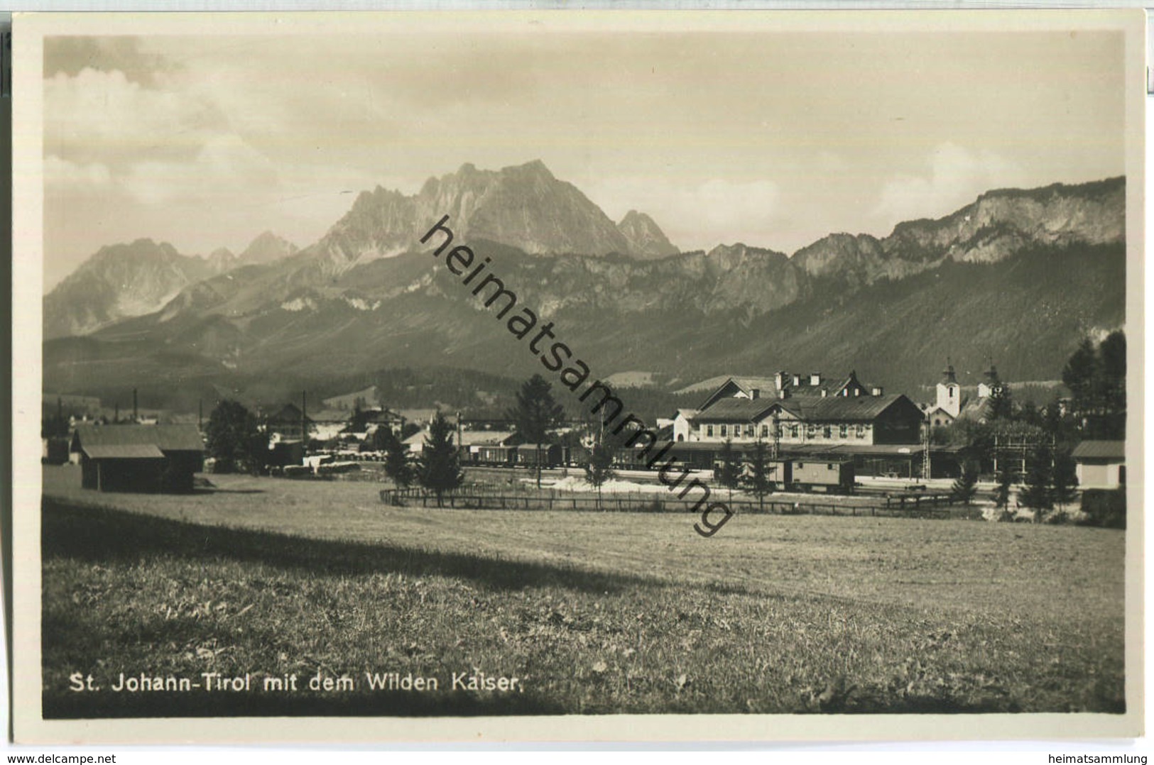 St. Johann In Tirol - Bahnhof - Eisenbahn - Foto-Ansichtskarte - St. Johann In Tirol