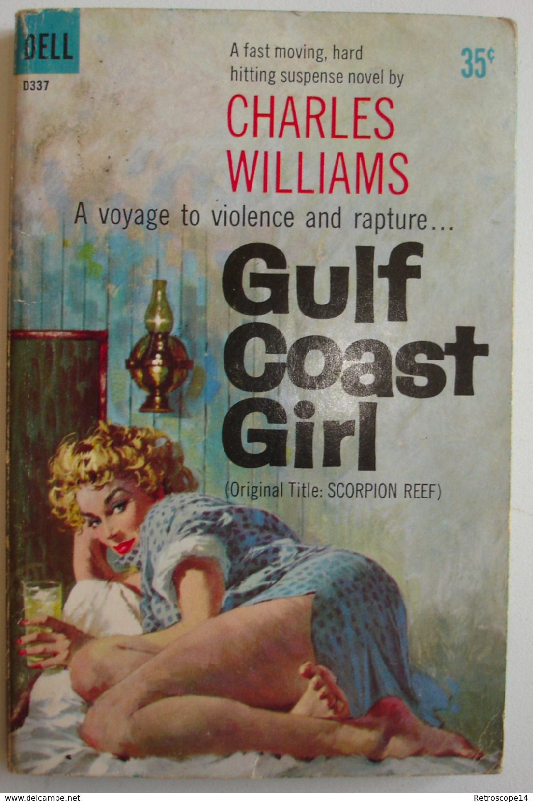 CHARLES WILLIAMS, GULF COAST GIRL,  DELL, 1960 - Detective