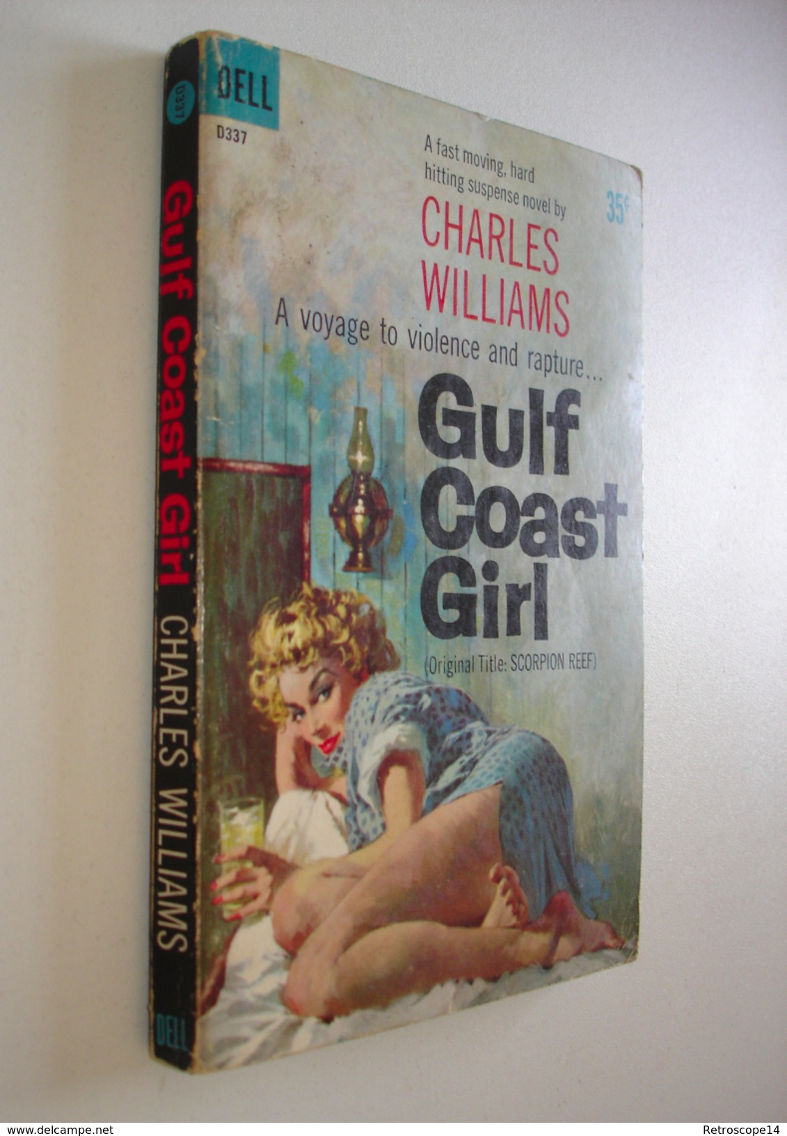 CHARLES WILLIAMS, GULF COAST GIRL,  DELL, 1960 - Crime/ Detective