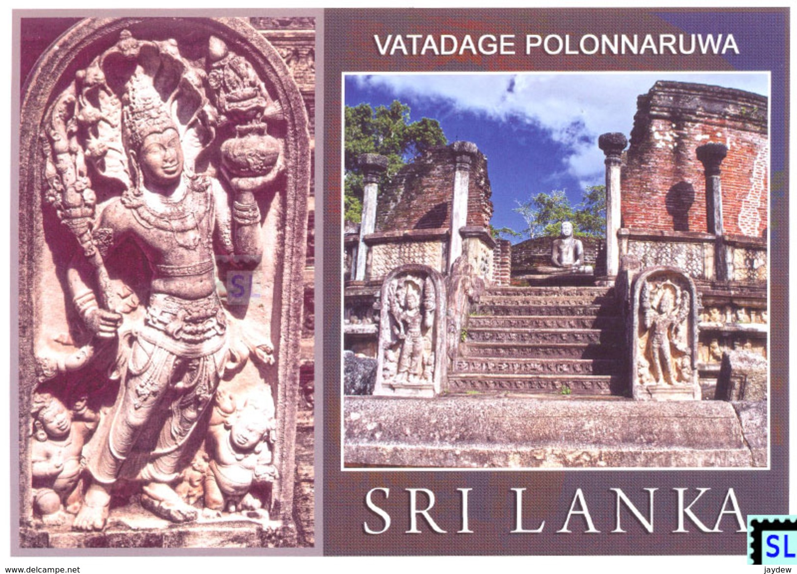 Sri Lanka Postcards, Watadage, Polonnaruwa, Buddha, Buddhism, UNESCO, Postcard - Sri Lanka (Ceylon)