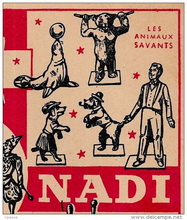 Protège-cahier d'écolier - CAFE NADI Arôme exquis - Représentation de figurines sur le CIRQUE ** Circus