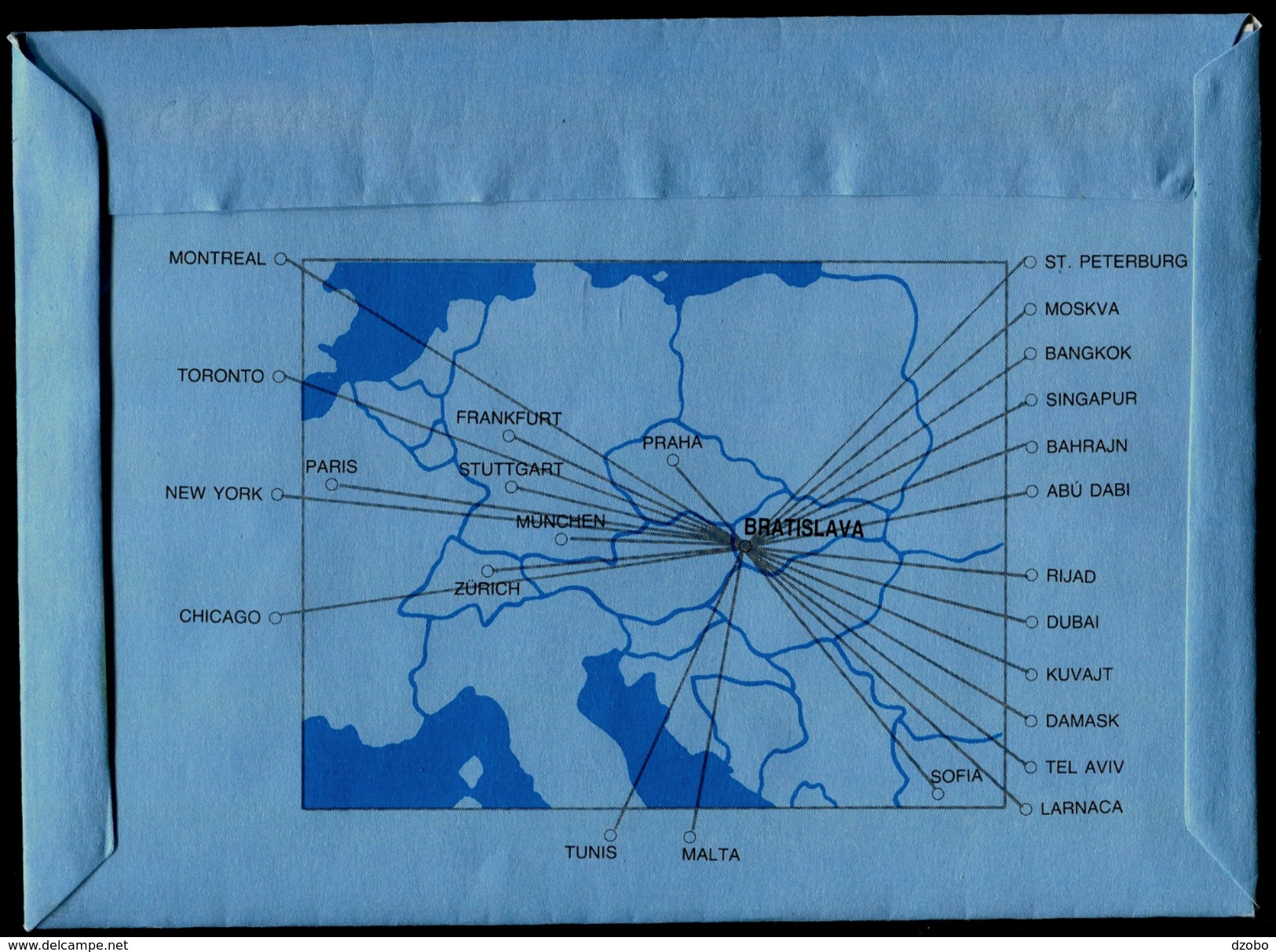 522-SLOVAKIA Erste-The First One AÉROGRAMME-with Imprint 70 Jahre-Years Air Mail Composite 41.100 Pcs 1993 - Aérogrammes