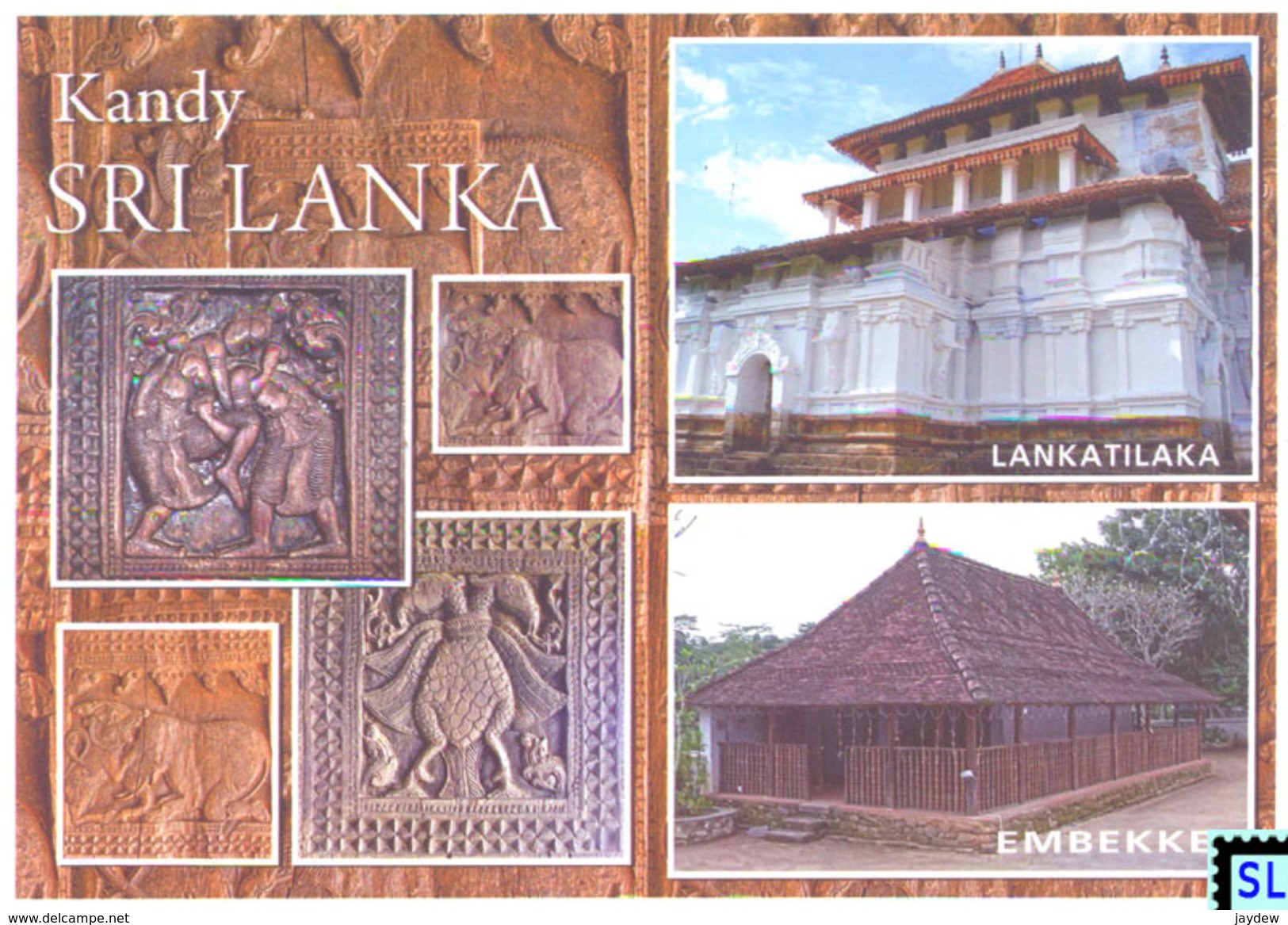 Sri Lanka Postcards, Kandy, Lankatilaka, Embekke, Postcard - Sri Lanka (Ceylon)