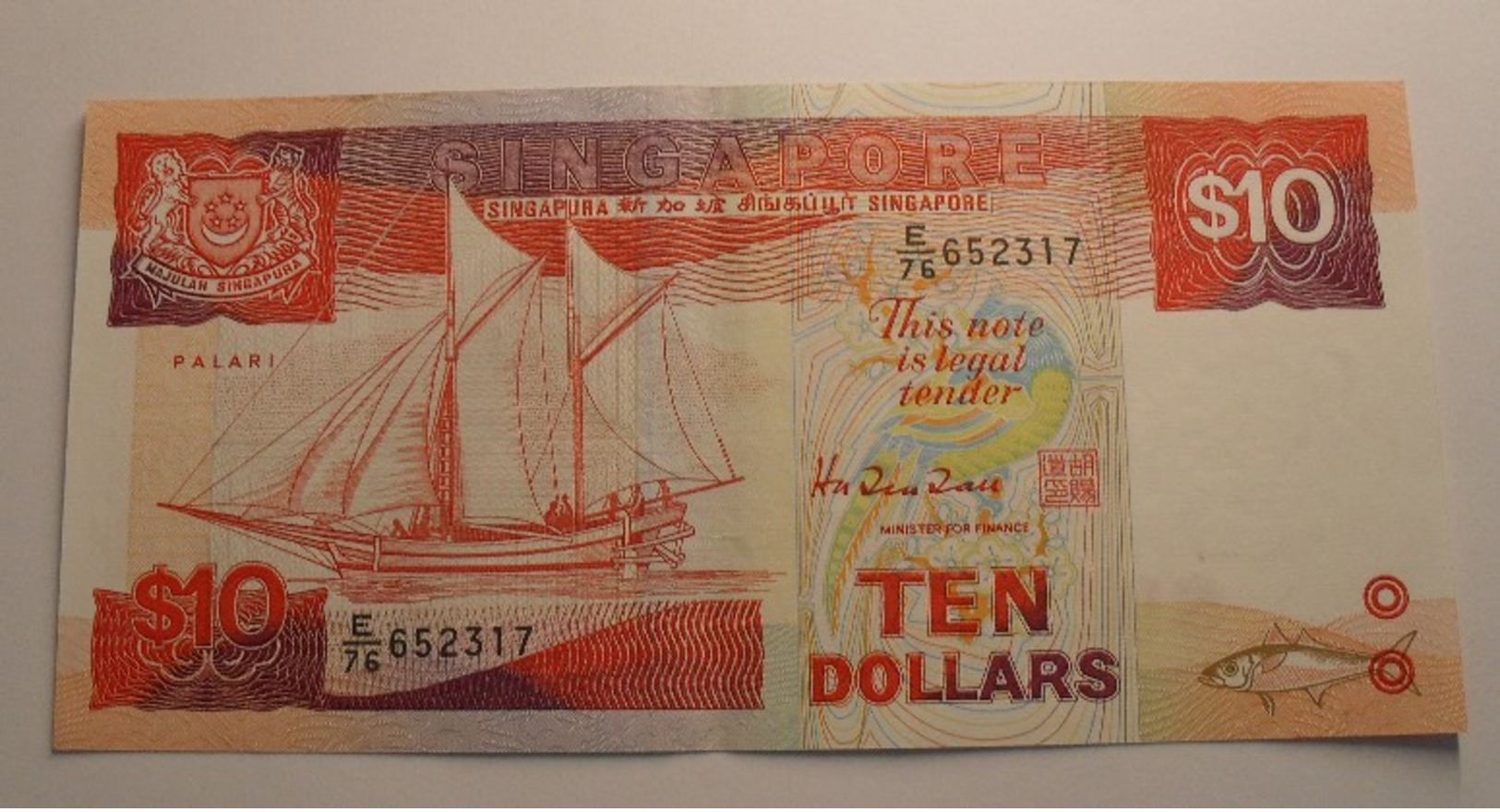 1988 ND - Singapour - Singapore - 10 DOLLARS, E/76 652316 - 652317, Two Banknotes - Singapore