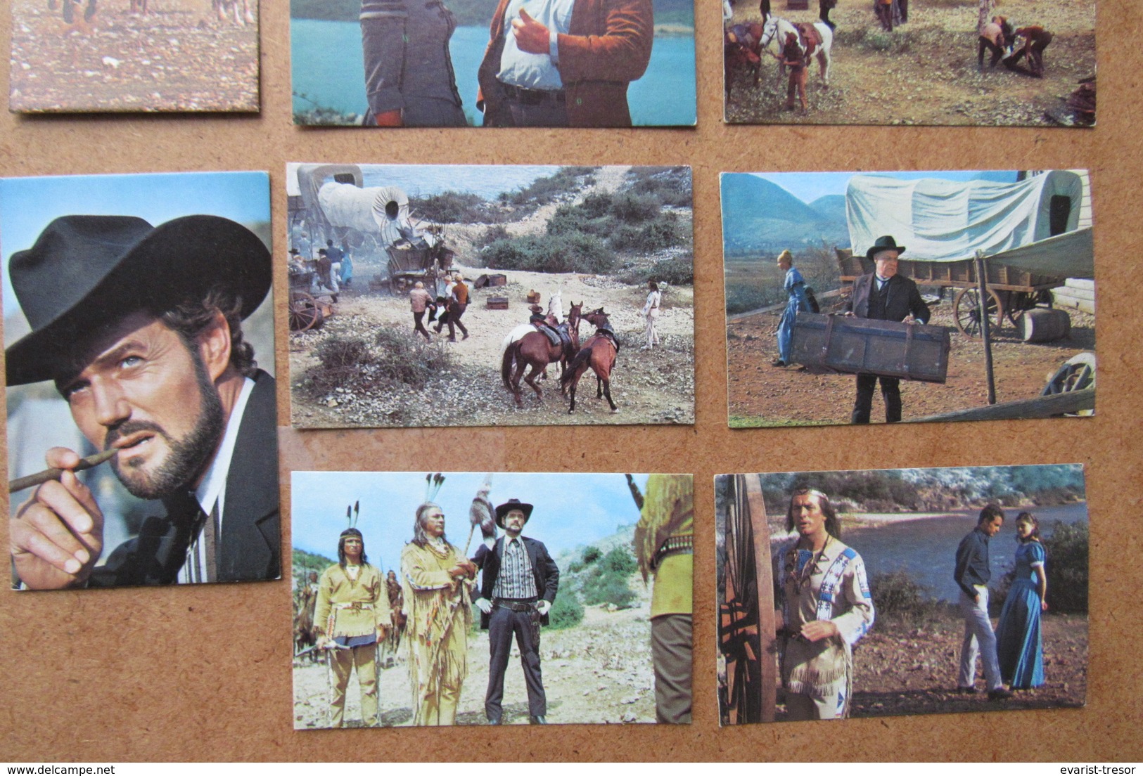 Winnetou Film  23 Chromo's Lex Barker Stewart Granger Pierre Brice Eikon Verlag Rialto Constantin Film - Autres Formats