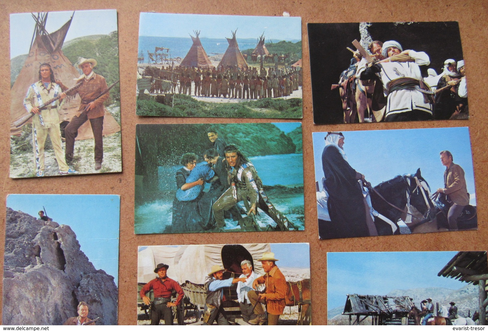 Winnetou Film  27 Chromo's Lex Barker Stewart Granger Pierre Brice Eikon Verlag Rialto Constantin Film - Autres Formats