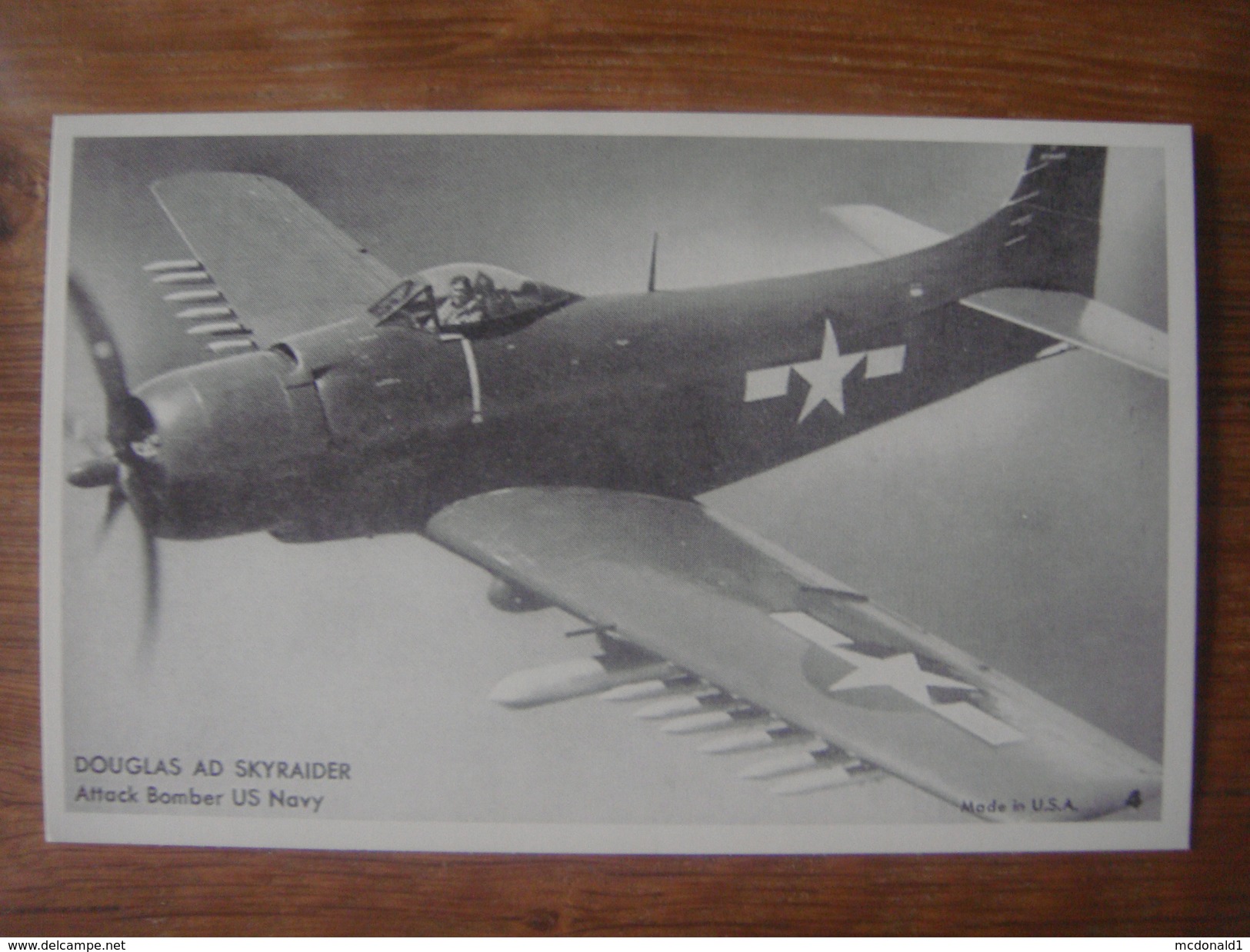 AVION Aviation Vliegtuig Luchtvaart Plane : DOUGLAS AD SKYRAIDER Attack Bomber US Navy - 1939-1945: 2ème Guerre