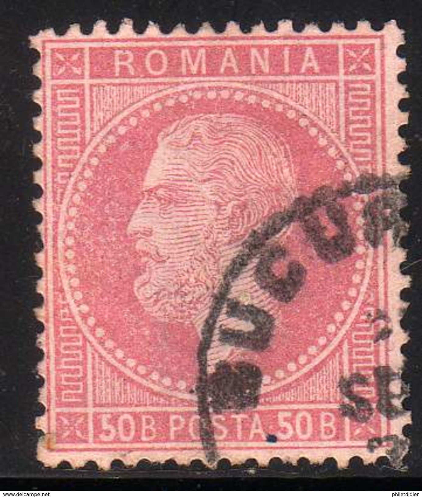 ROUMANIE YT 42 OBLITERE COTE 22.50 &euro; TRES BEAU - 1858-1880 Moldavia & Principato