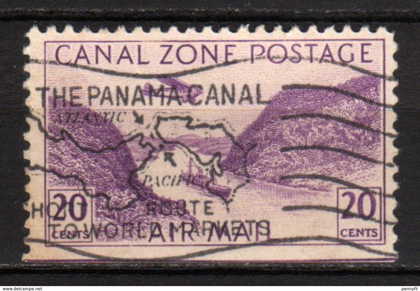 CANAL ZONE - 1931/49 Scott# C11 USED PA - Zona Del Canal