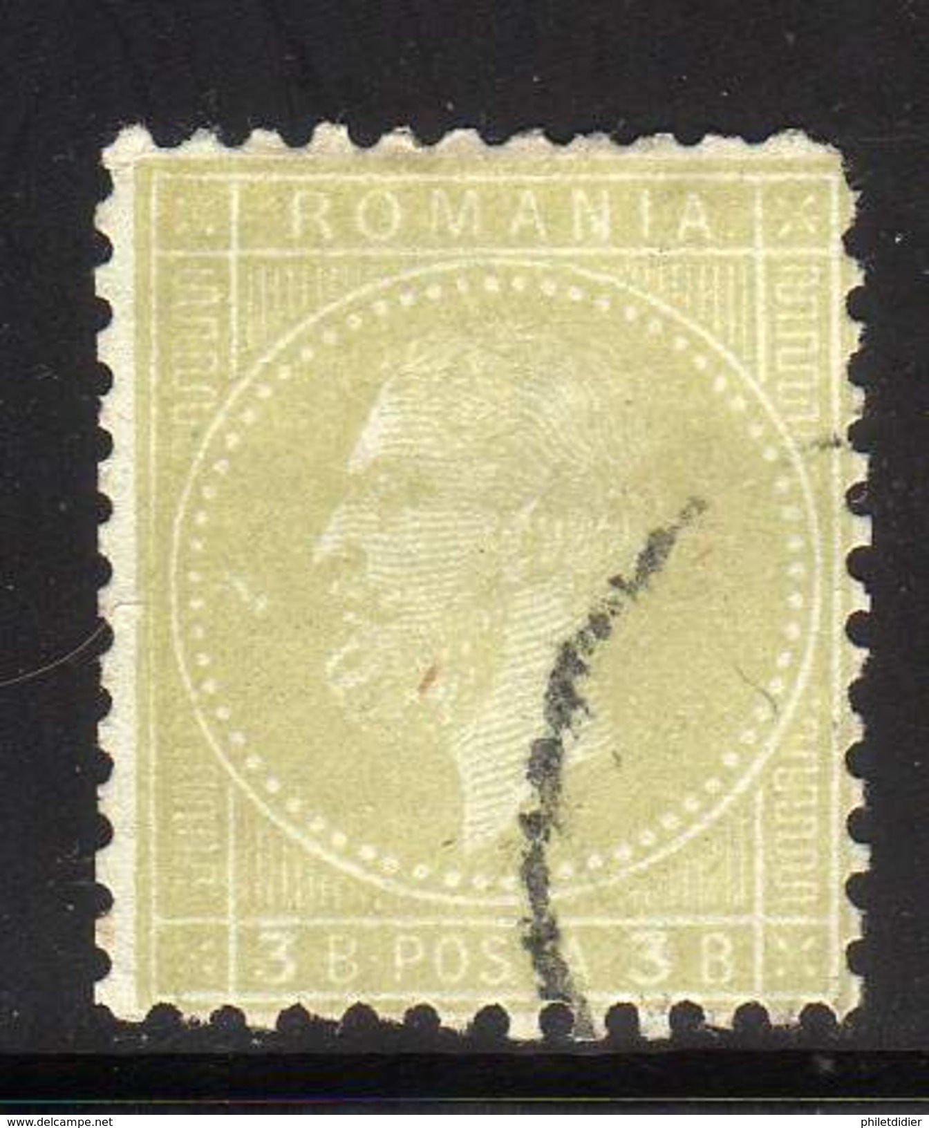 ROUMANIE YT 49 OBLITERE COTE 4.25 &euro; - 1858-1880 Moldavia & Principality