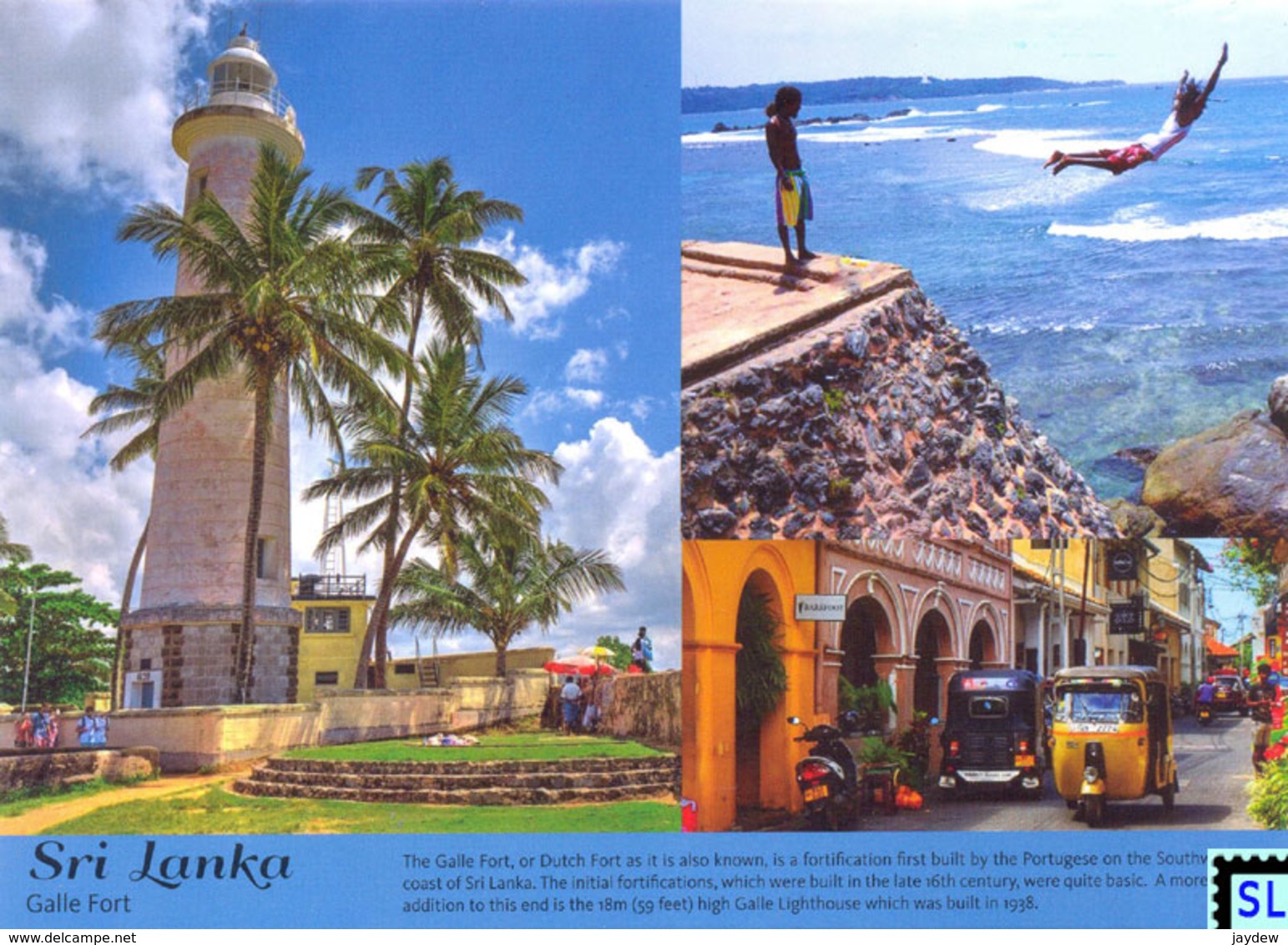 Sri Lanka Postcards, Galle Fort, UNESCO, Postcrossing - Sri Lanka (Ceylon)