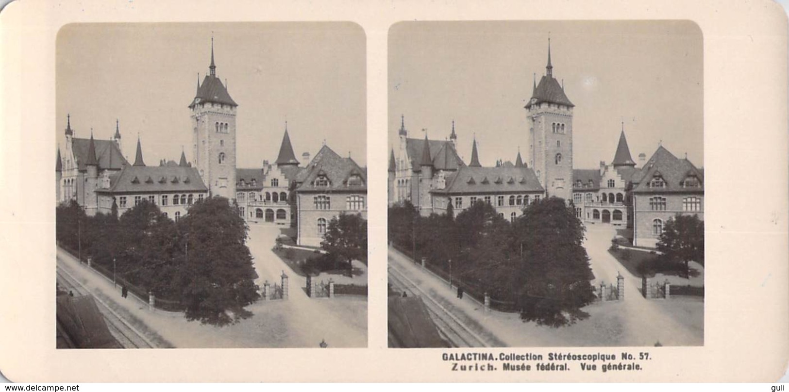 Collection Stéréoscopique GALACTINA N°57 /ZURICH Musée National Vue Générale -photos Stéréoscopiques NPG 1906 - Stereoscopic