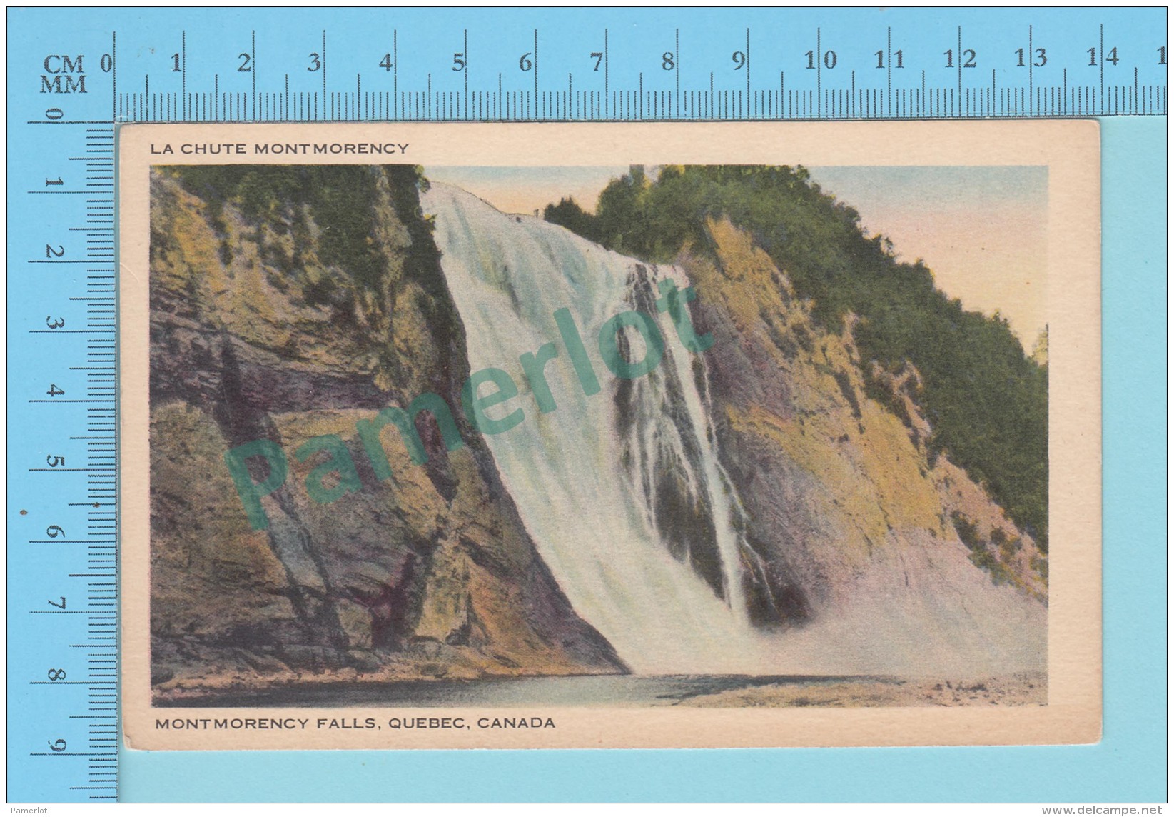 Quebec - La Chute Montmorency Falls, Vintage Ancienne     - 2 Scans - Québec - Les Rivières