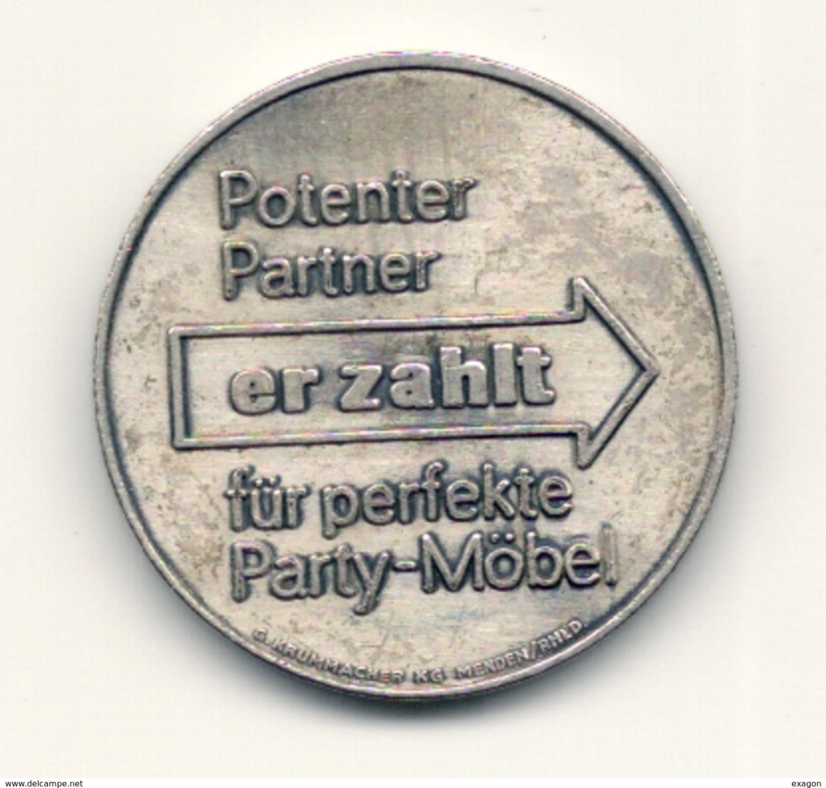 Gettone  -  HOBEL FRANZ  -   Er  Zahit-   Anno 1970. - Casino