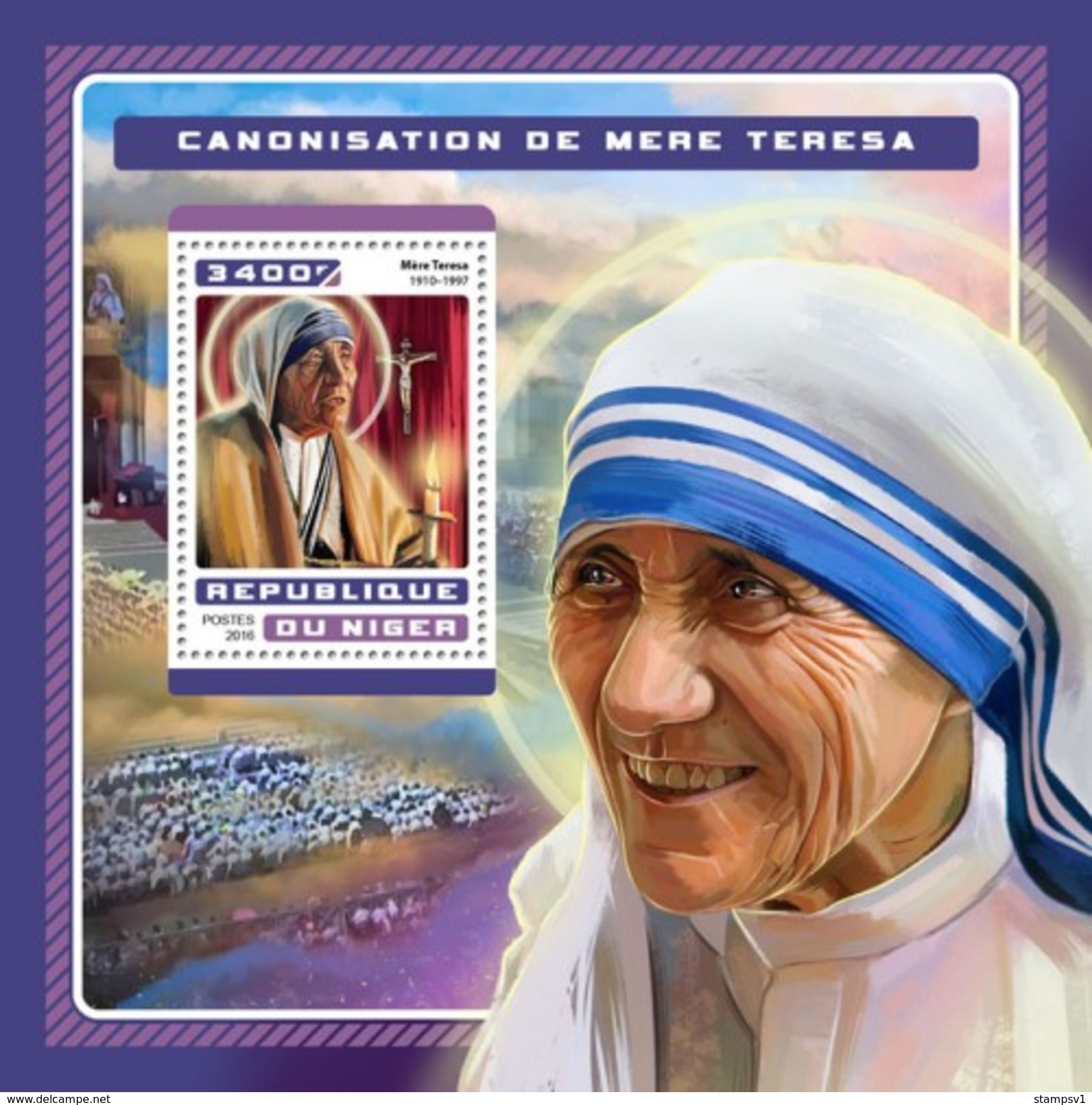 Niger. 2016 Mother Teresa. (620b) - Mutter Teresa