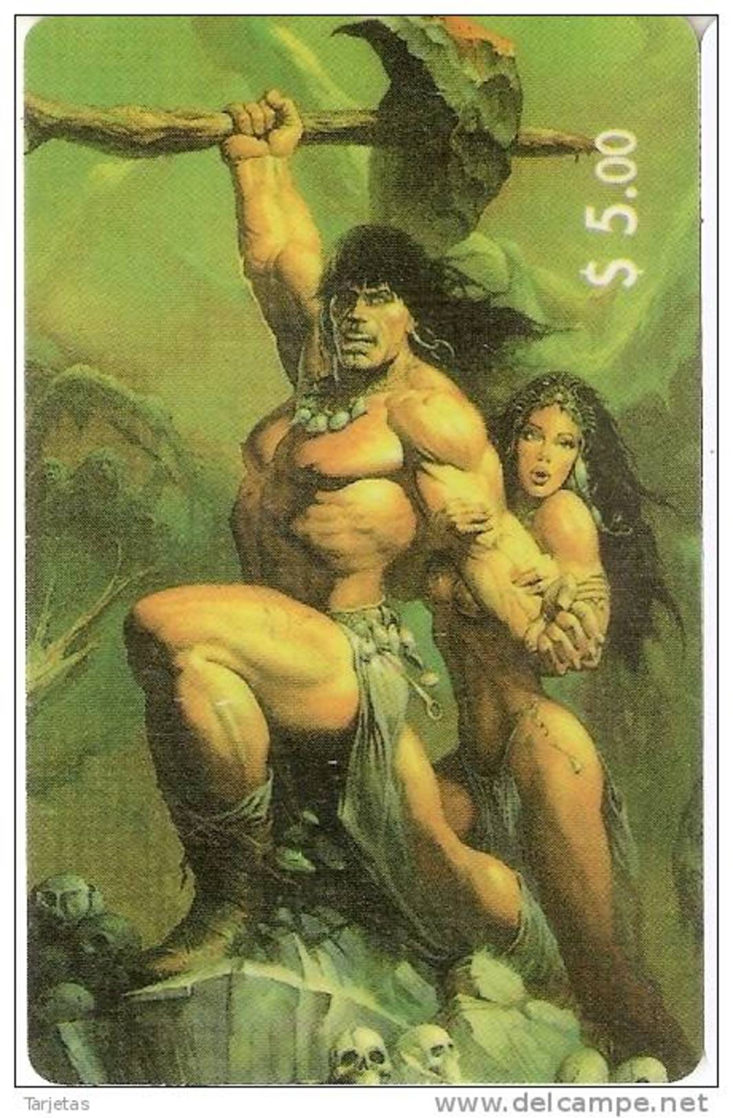 TARJETA DE ESTADOS UNIDOS DE COMIC DE CONAN EL BARBARO   (SIN ACTIVAR) - BD