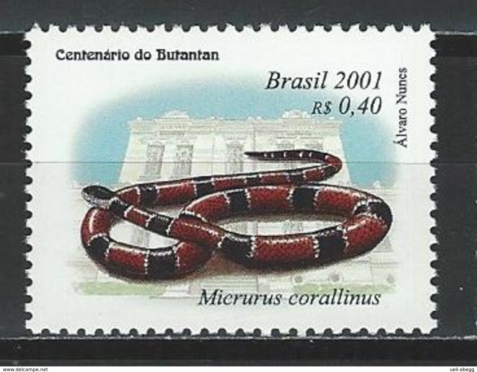 Brasilien, Mi 3137 ** MNH Micrurus Corallinus - Snakes