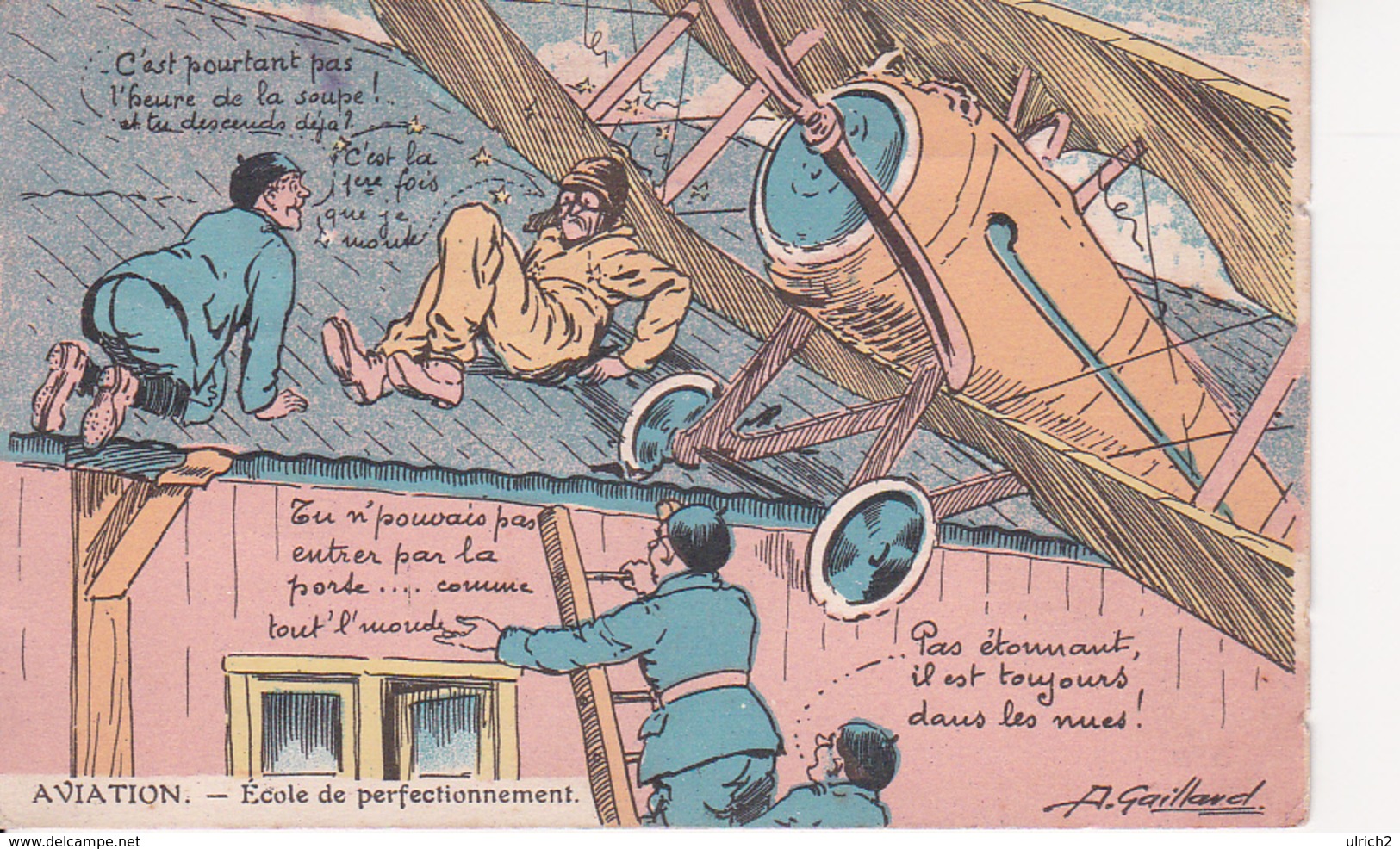 CPA Aviation - École De Perfectionnement - 1930 (27391) - Humor