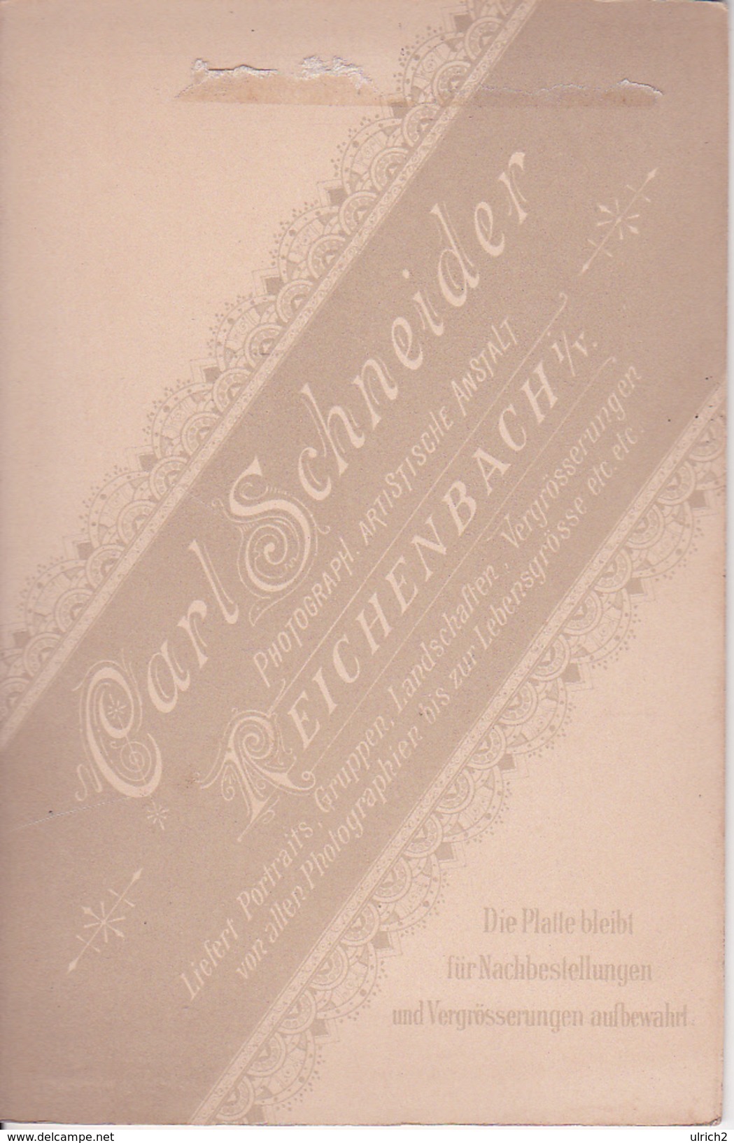Foto 2 Deutsche Soldaten - Atelier Schneider, Reichenbach I.V. - 14*10cm - 1. WK (27398) - Krieg, Militär