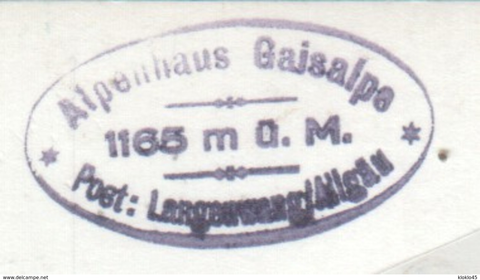 Allemagne - Langenwang Gasthaus - Gaisalpe Entschenkopf 2043 M ü. M.- Nebelhorn - Carte Photo - Fischen