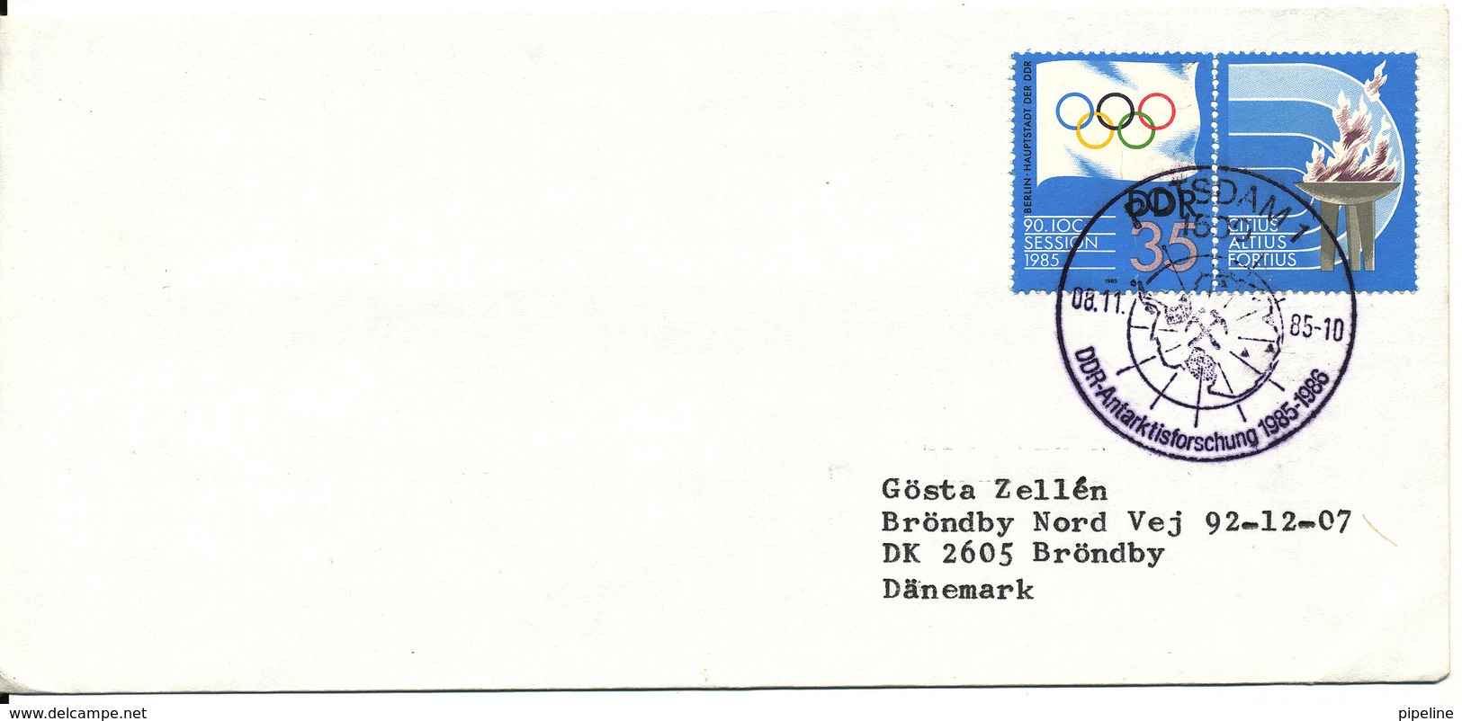 Germany DDR ANTARCTIC 1985-86 8-11-1985 - Lettres & Documents