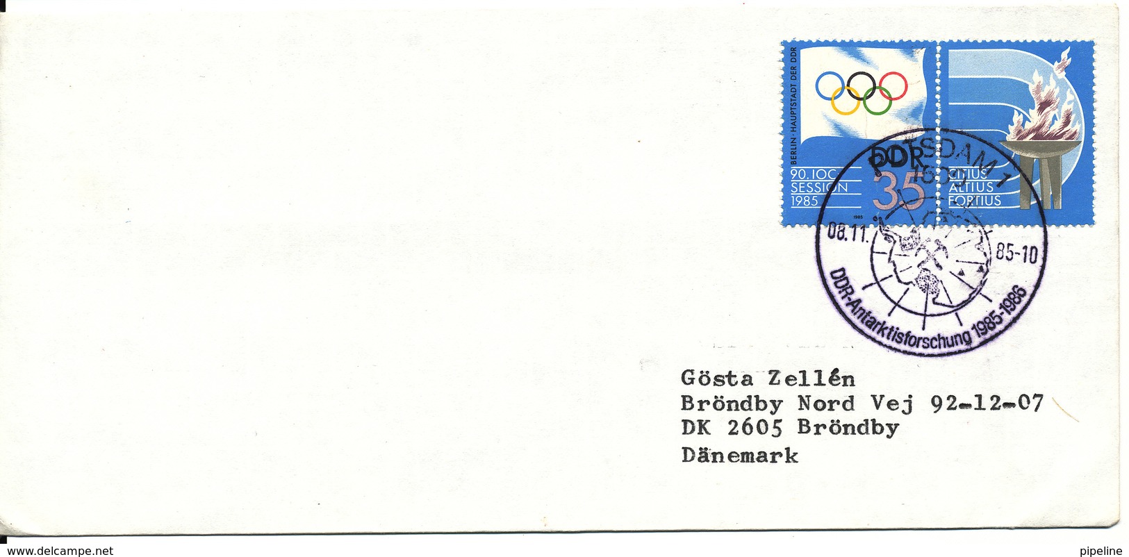 Germany DDR ANTARCTIC 1985-86 8-11-1985 - Briefe U. Dokumente