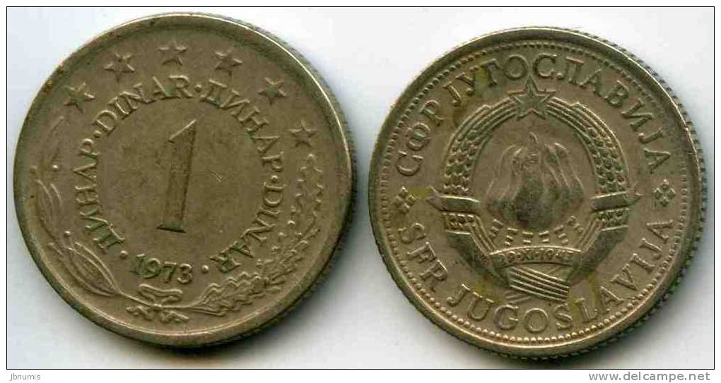 Yougoslavie Yugoslavia 1 Dinar 1973 KM 59 - Yugoslavia