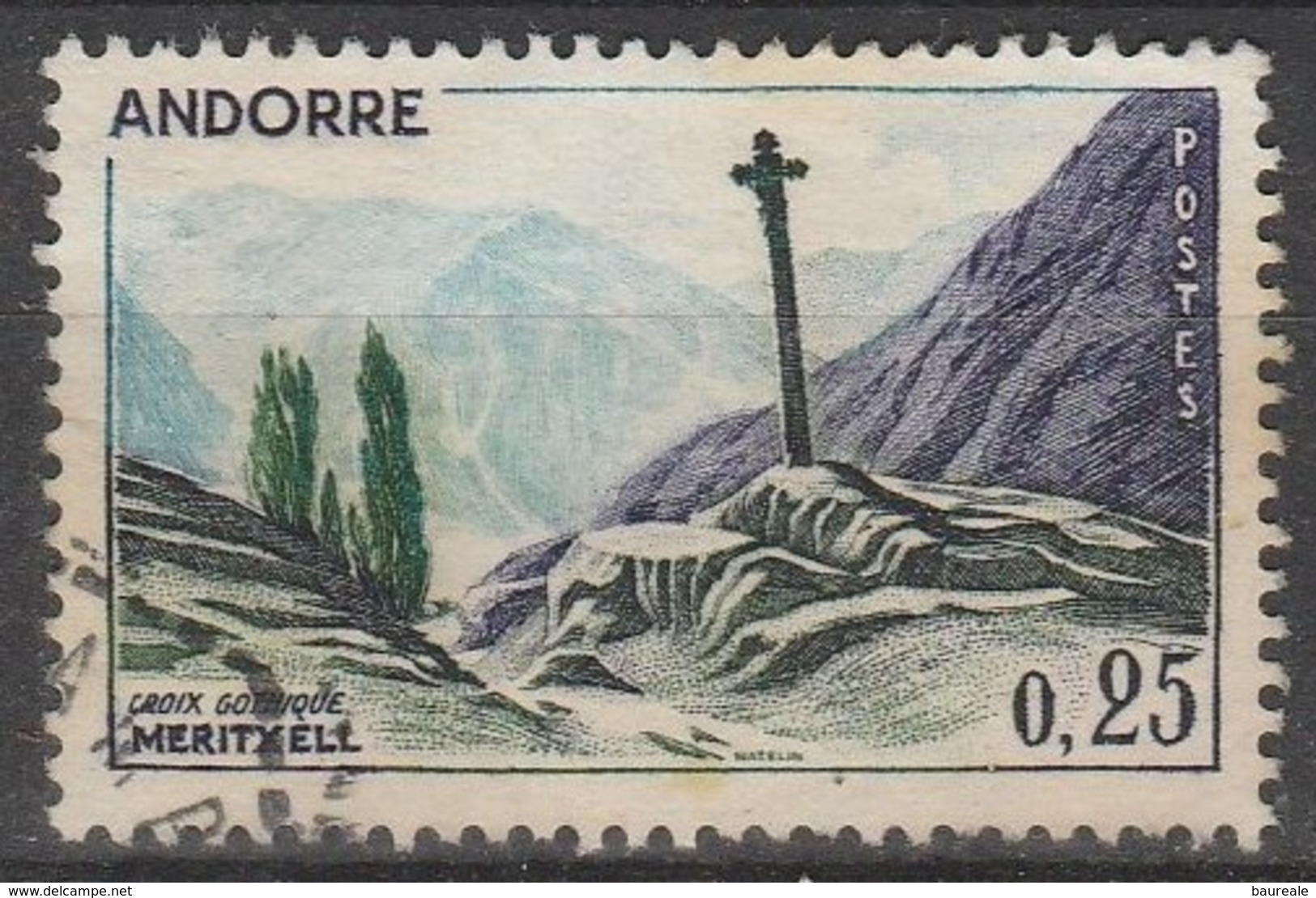 ANDORRE -  1961/71 - Timbre &#x298;, Oblitéré N° YT 158 - Used Stamps