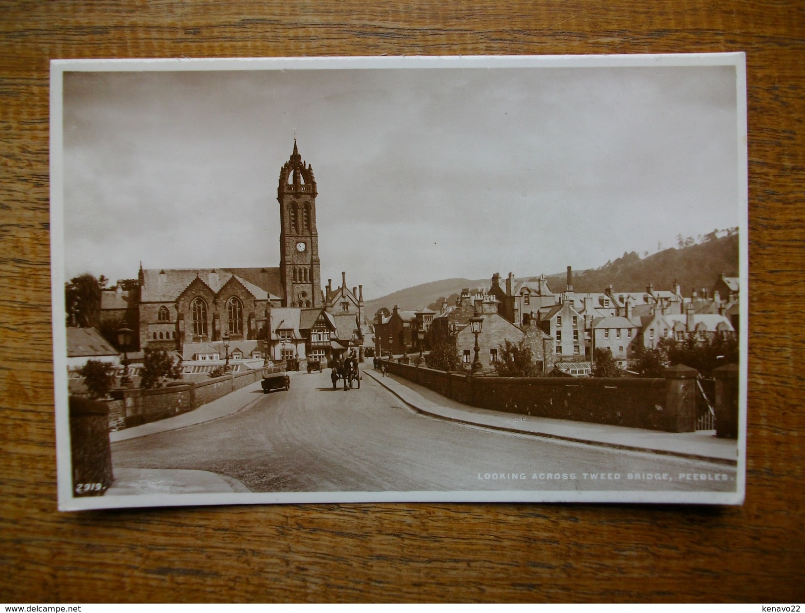 écosse , Peebles , Looking Across Tweed Bridge - Roxburghshire