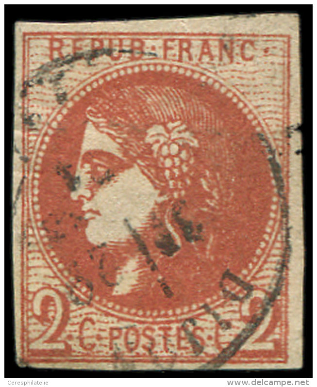 40Bf  2c. ROUGE BRIQUE Fonc&eacute;, Obl. C&agrave;d, Jolie Nuance, TB - Autres & Non Classés