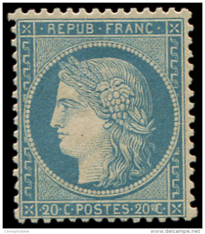 37   20c. Bleu, Ch. L&eacute;g&egrave;re, TB. C - Autres & Non Classés