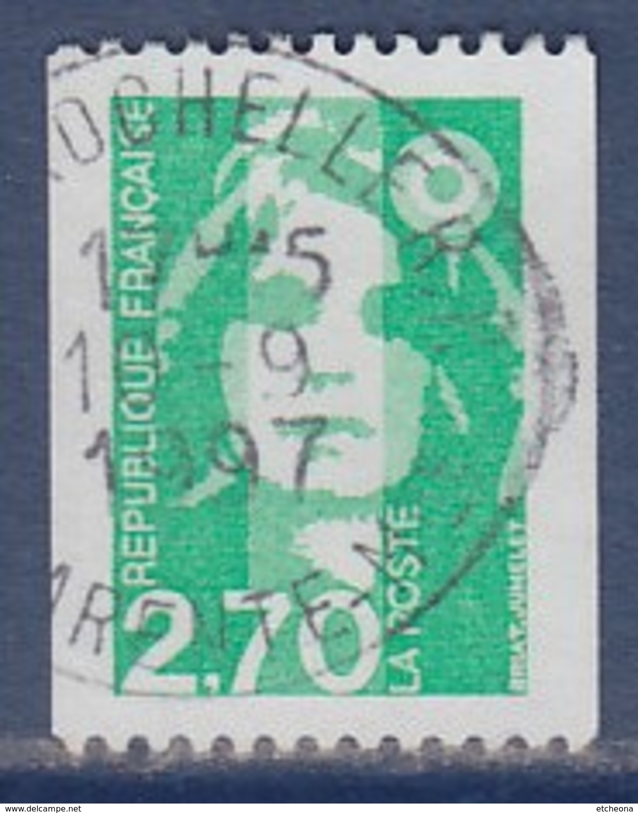 = Type Marianne Du Bicentenaire, De Briat  2.70f  Vert  De Roulette Oblitérée 3008 - Coil Stamps