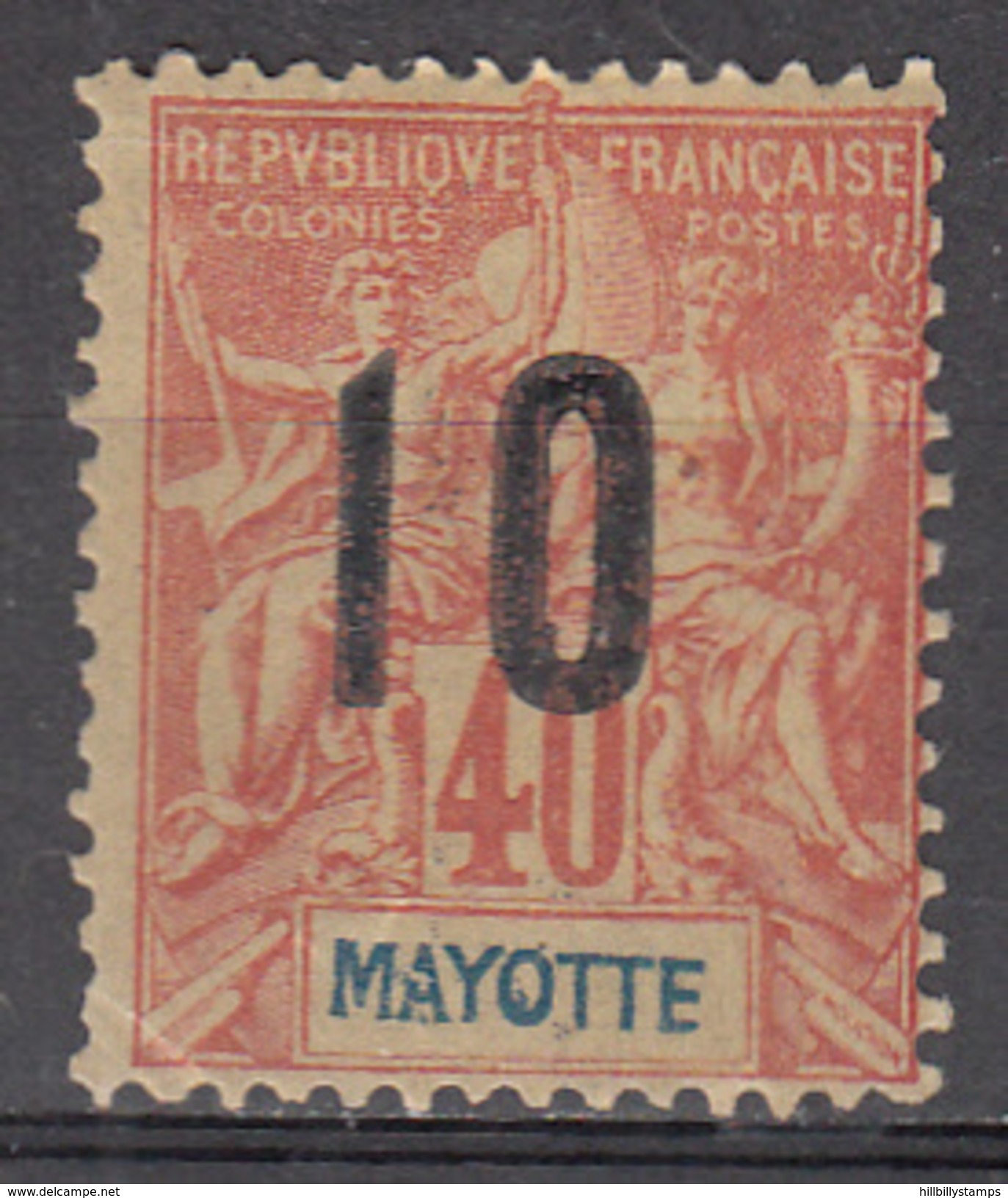 MAYOTTE      SCOTT NO. 28    USED        YEAR  1912 - Usados