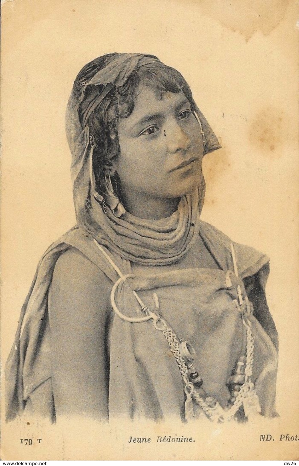 Portrait Jeune Bédouine - Carte ND Phot. - Afrique