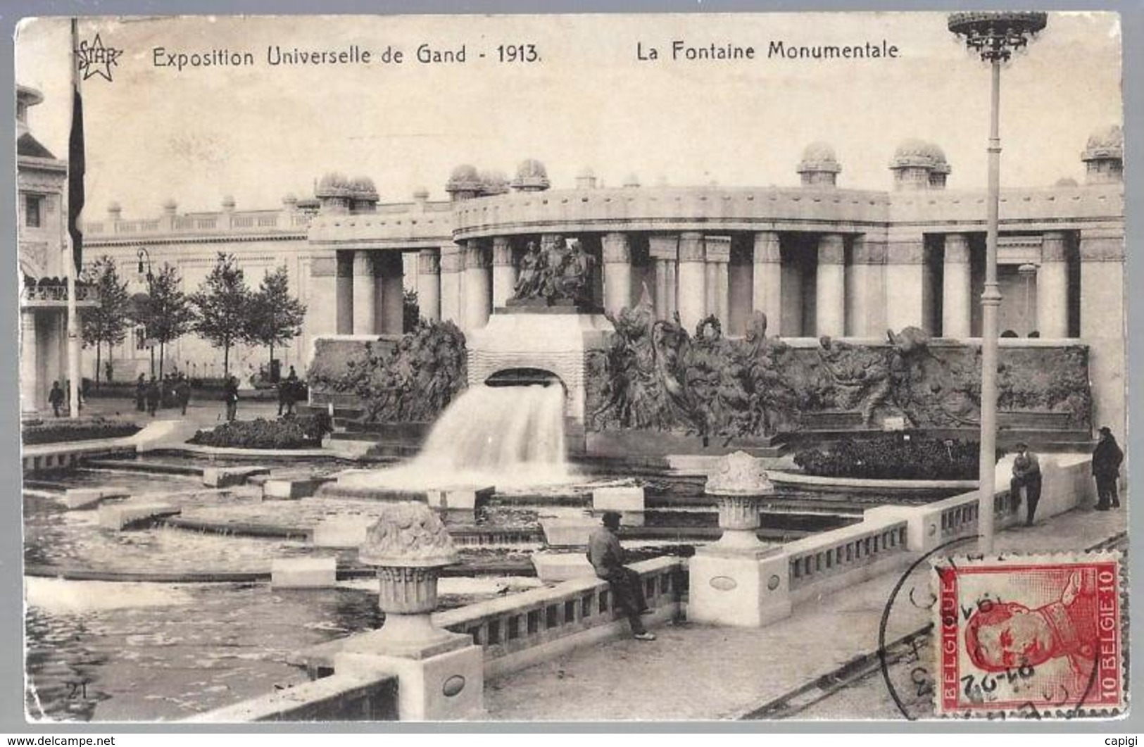 BELGIQUE - GENT - EXPOSITION UNIVERSELLE DE GAND 1913 - La Fontaine Monumentale - - Gent