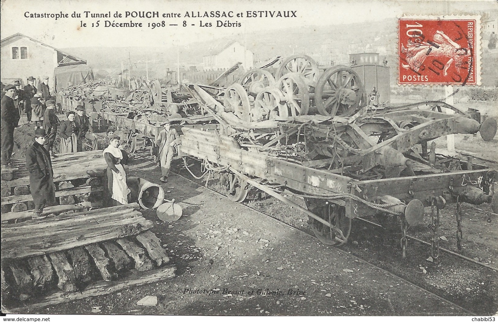 19 Catastrophe Du Tunnel Du Pouch Entre Allassac Et Estivaux Le 15 Décembre 1908 - 8 - Les Débris - Catastrofi