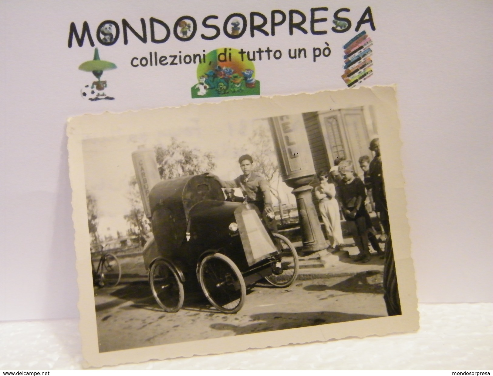 MONDOSORPRESA, FOTOGRAFIA ORIGINALE D' EPOCA  1931, BENGASI, CIRENAICA, AUTO D' EPOCA - Automobiles