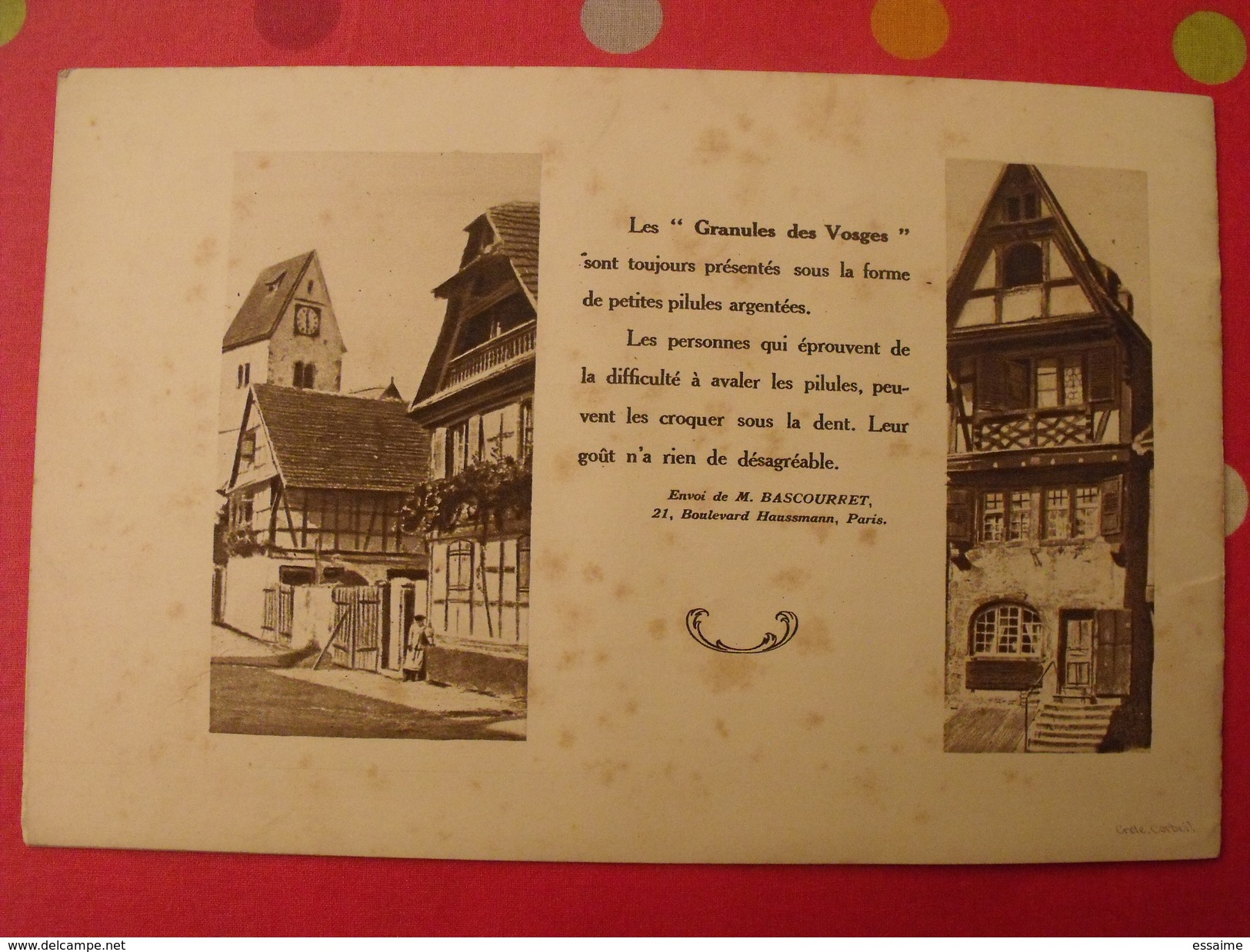 Scènes de la vie dans les Vosges. offert par Granules des Vosges. vers 1930