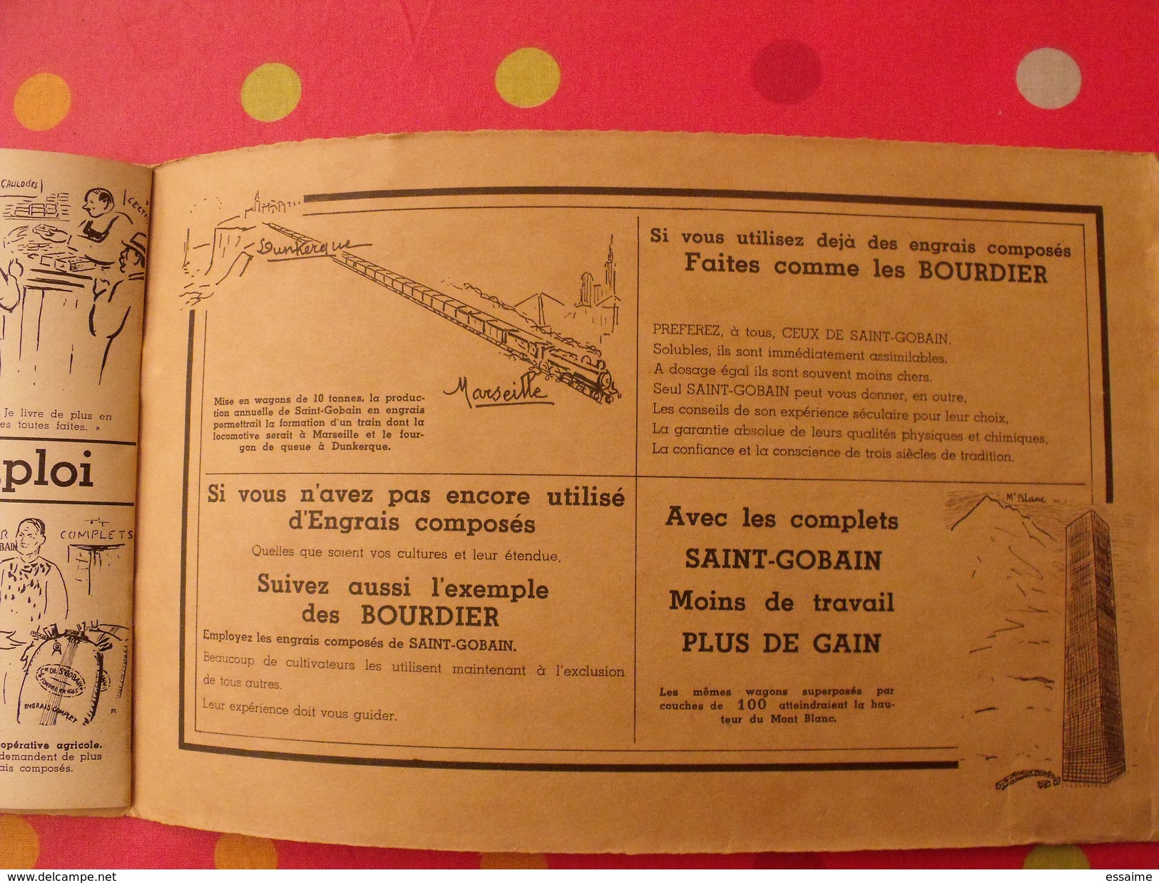 1665-1937. Près de trois siècles au service de la terre. les Bourdier. St Saint Gobain