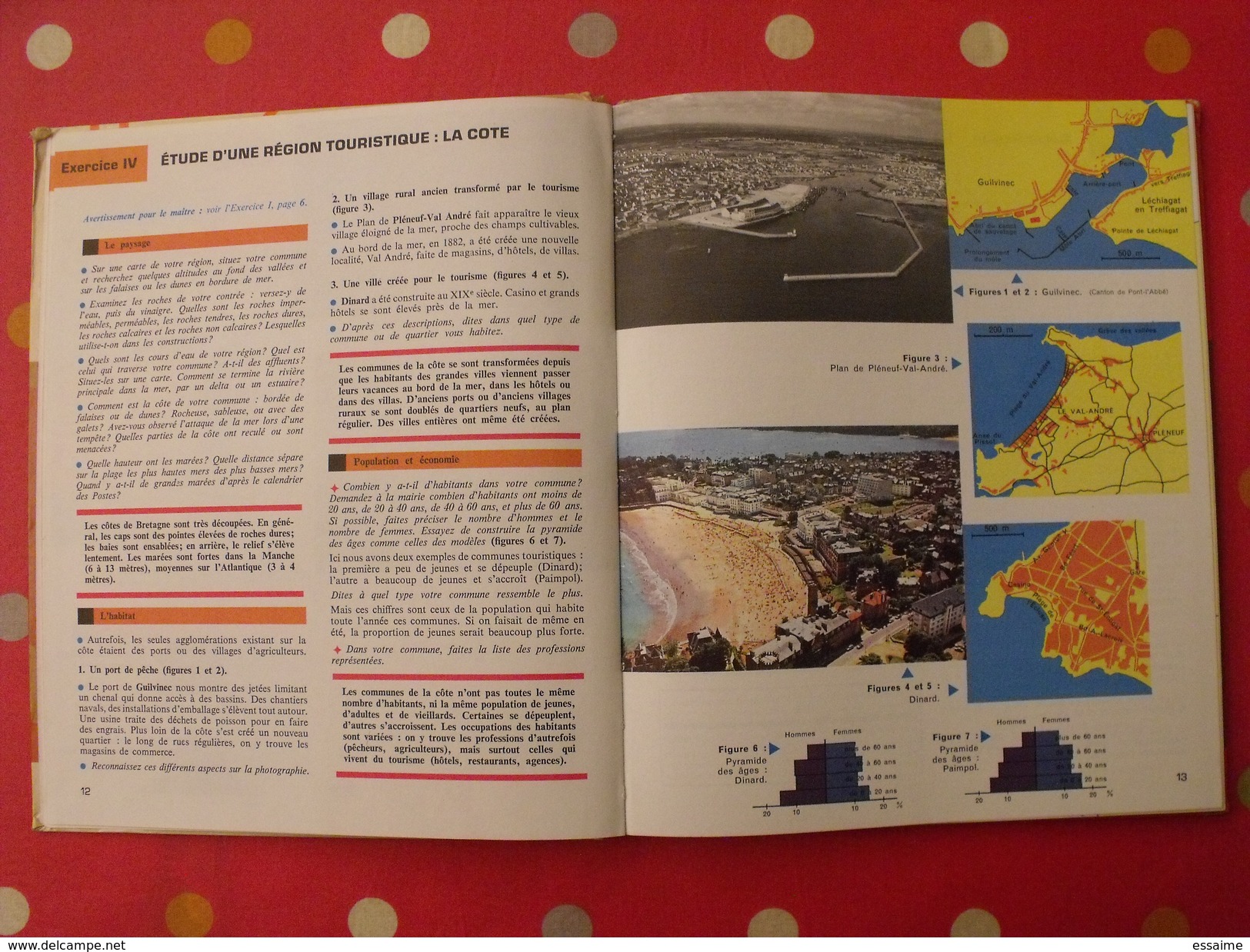 géographie de la Bretagne. collection notre milieu. 1968