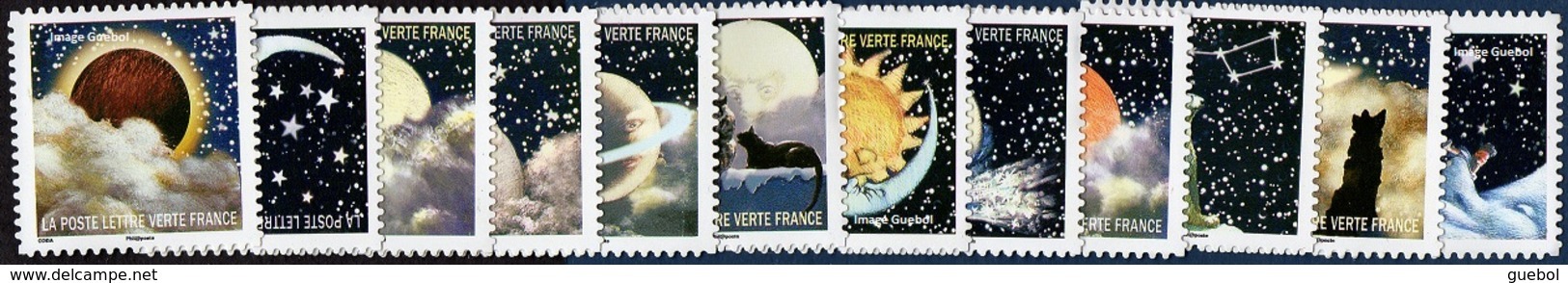 France Autoadhésif ** N° 1324 à 1335 - Correspondances Planetaires - Unused Stamps