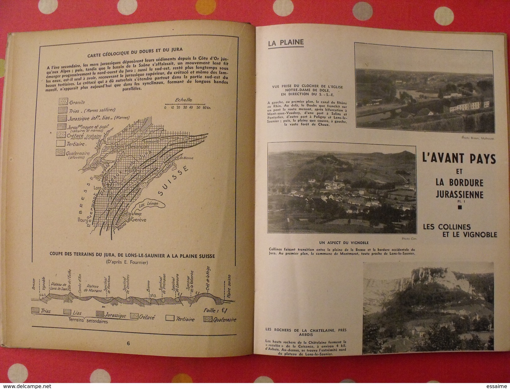 Petite Géographie Du Doubs Et Du Jura. L. Martin. 1944 - Lorraine - Vosges