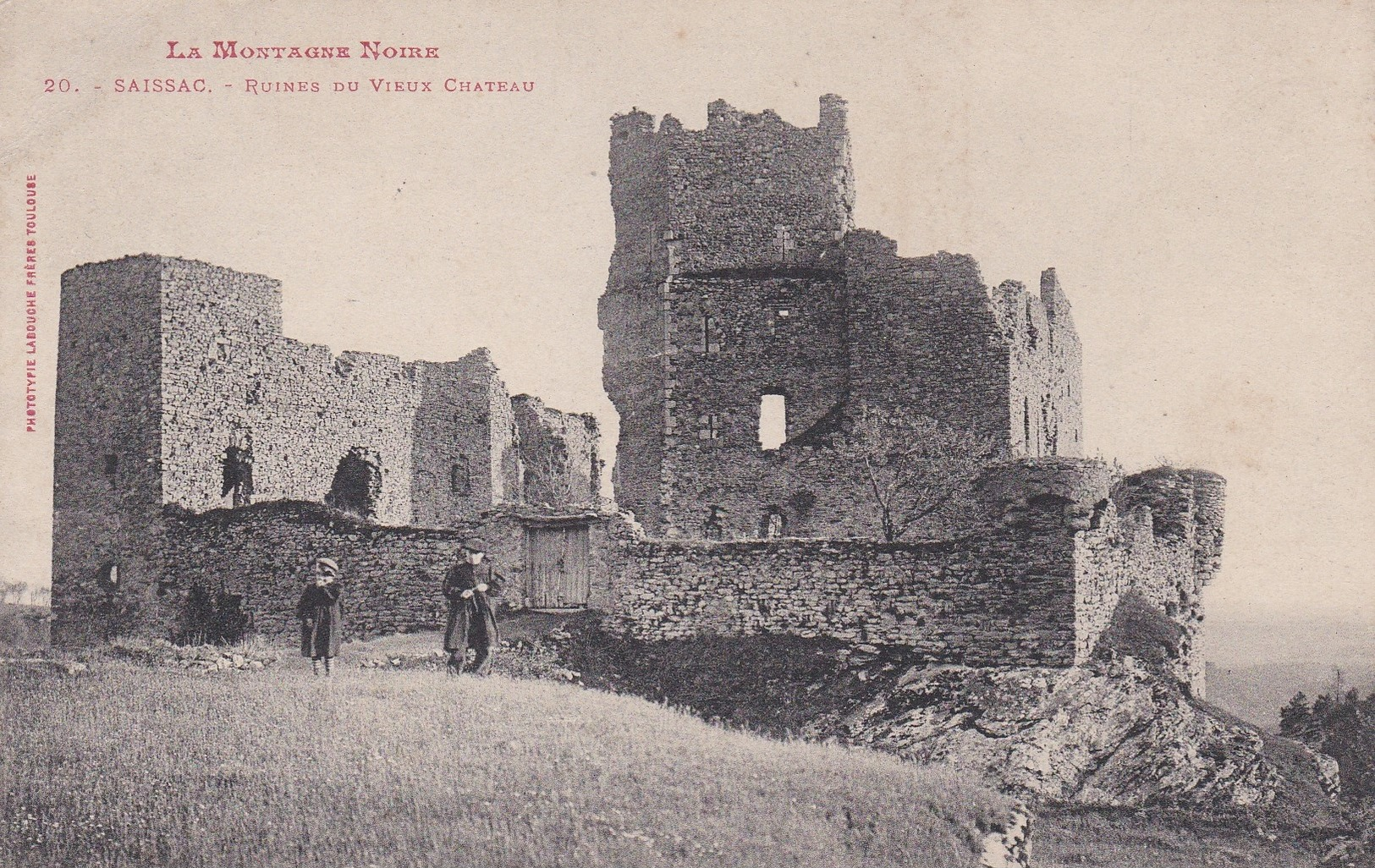 CPA  De  SAISSAC  (11)  -  Ruines  Du  Vieux  Château   //  TBE - Andere & Zonder Classificatie