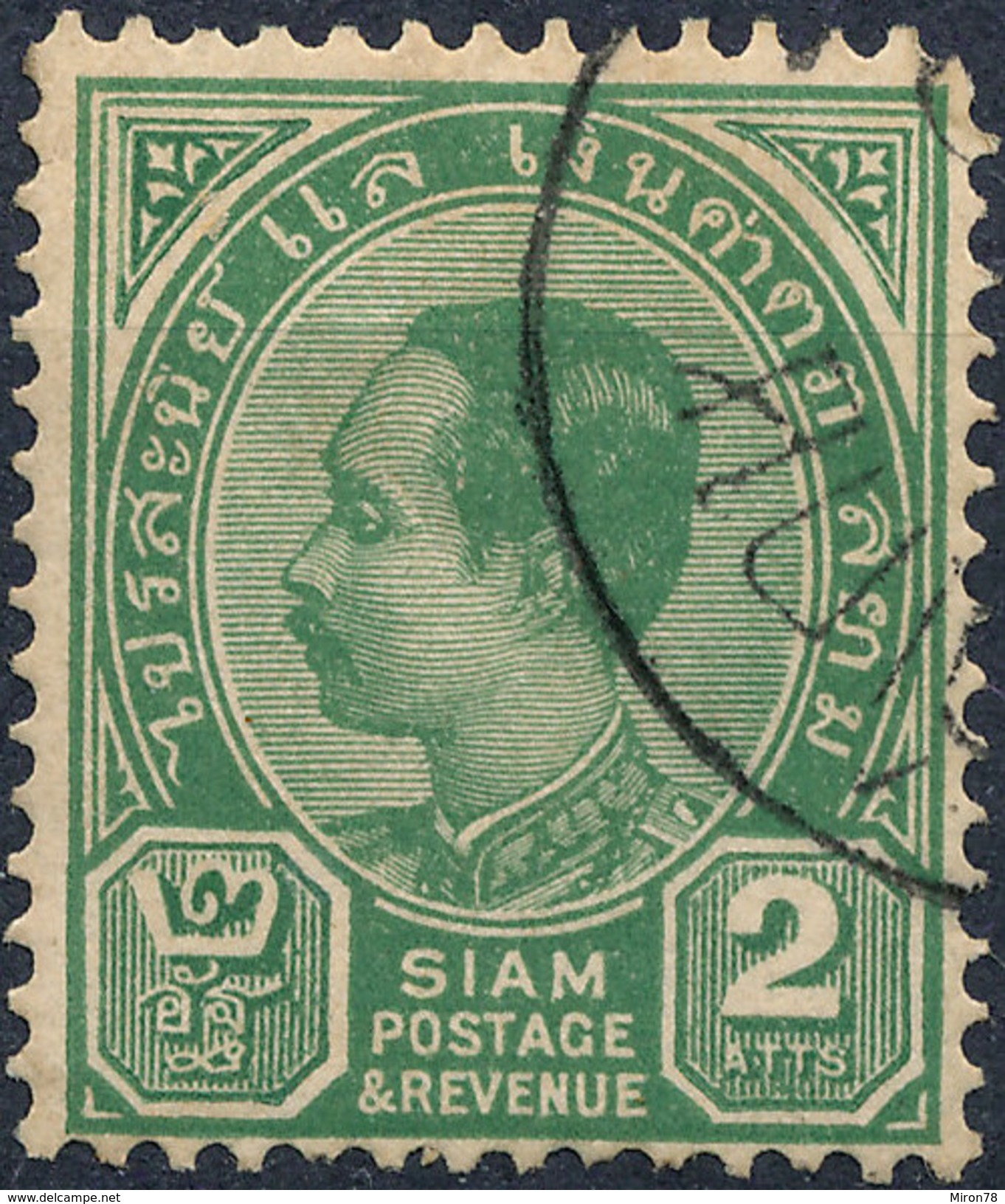 Stamp  THAILAND,SIAM 1889 2a Scott#76 Lot#37 - Siam