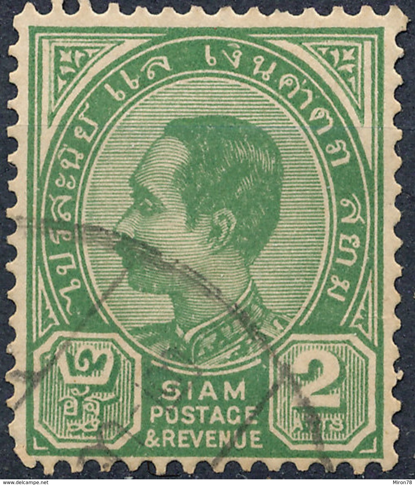 Stamp  THAILAND,SIAM 1889 2a Scott#76 Lot#42 - Siam