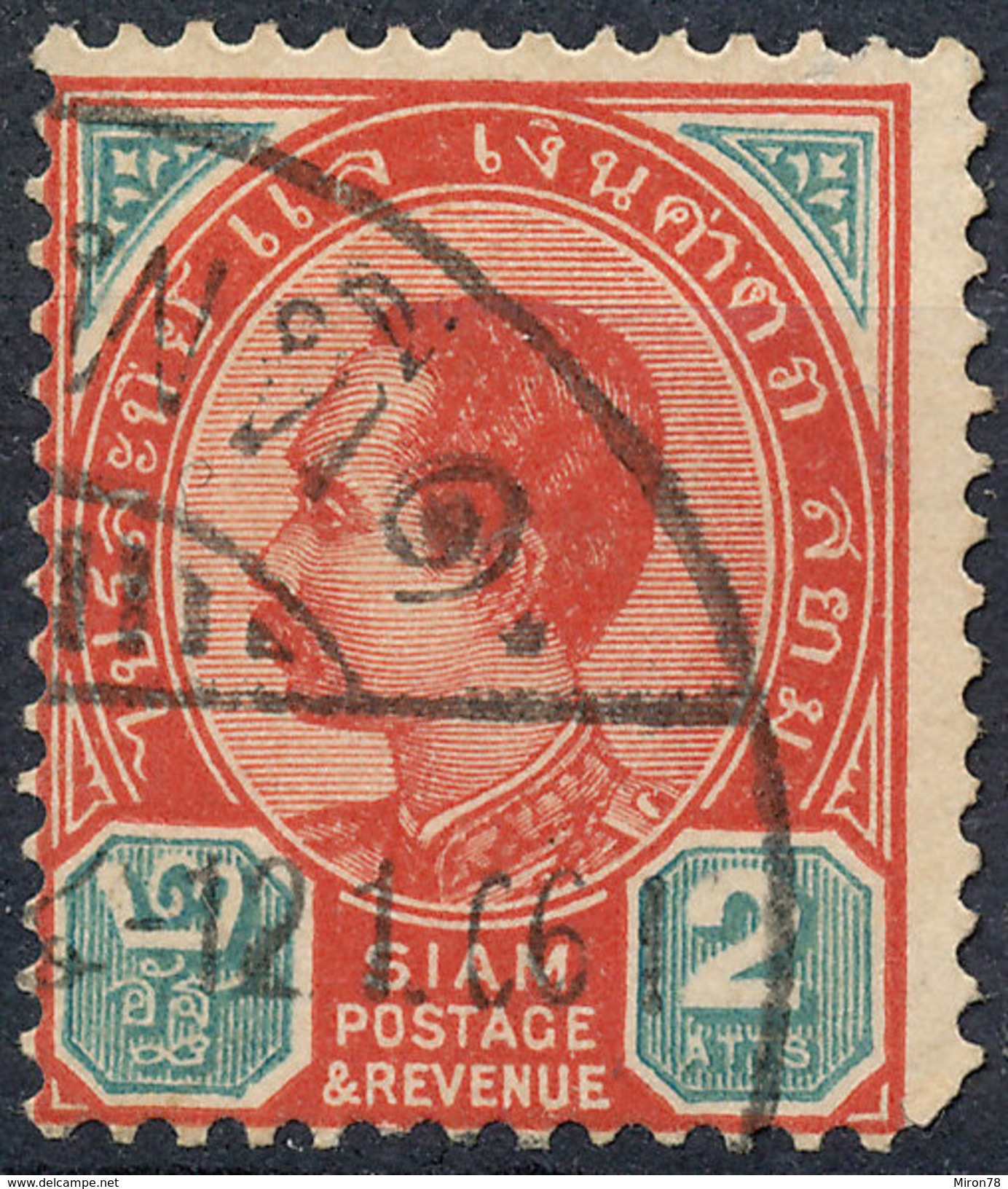 Stamp  THAILAND,SIAM 1889 2a Scott#77 Lot#58 - Siam